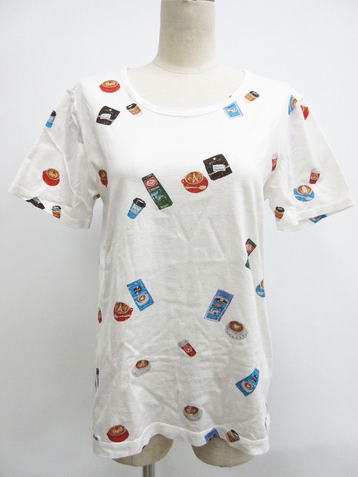 Mademoiselle NONNON マドモアゼルノンノン 半袖 Tシャツ 白 ホワイト