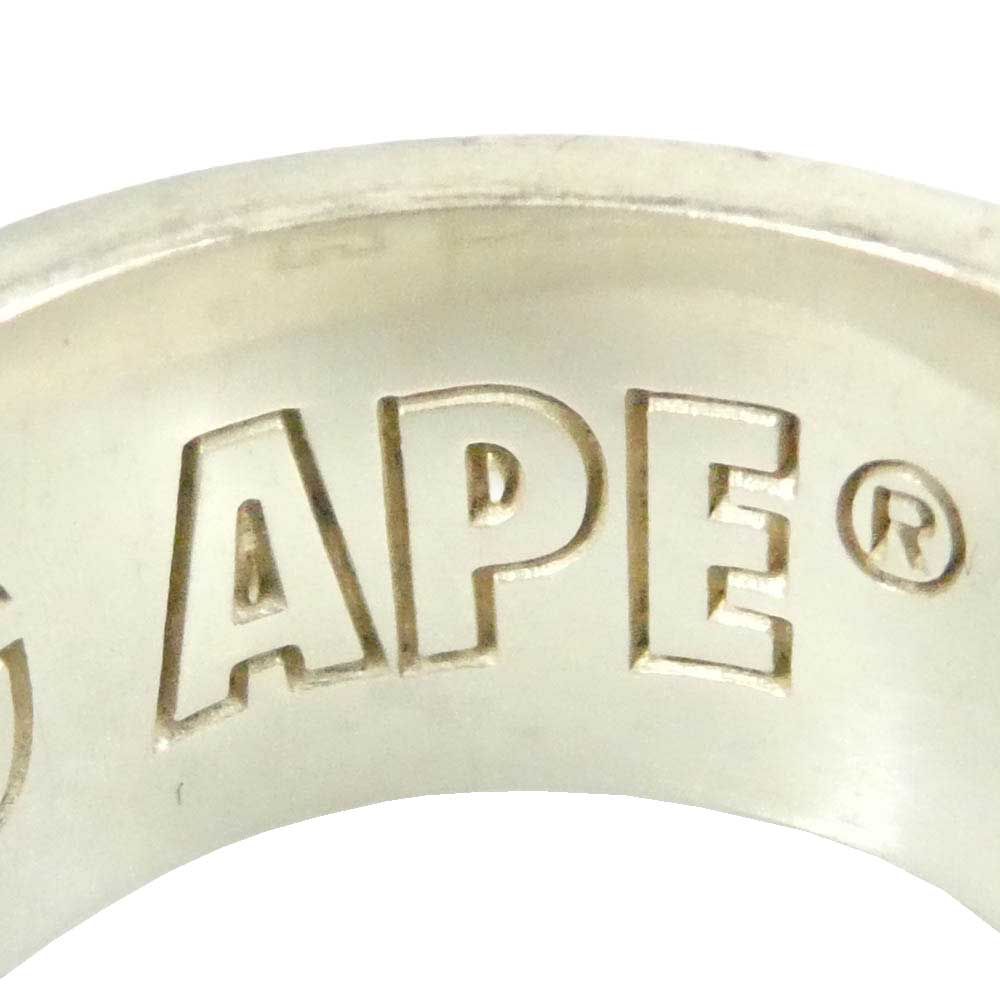 A BATHING APE アベイシングエイプ 猿フェイス サークルR LOGO SV925