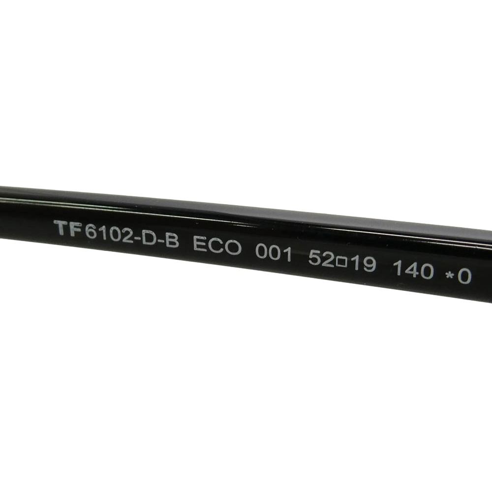 TOM FORD トムフォード TF6102-D-B 001 52□19 140 サングラス アイウェア ブラック系 52□19 140【極上美品】【中古】