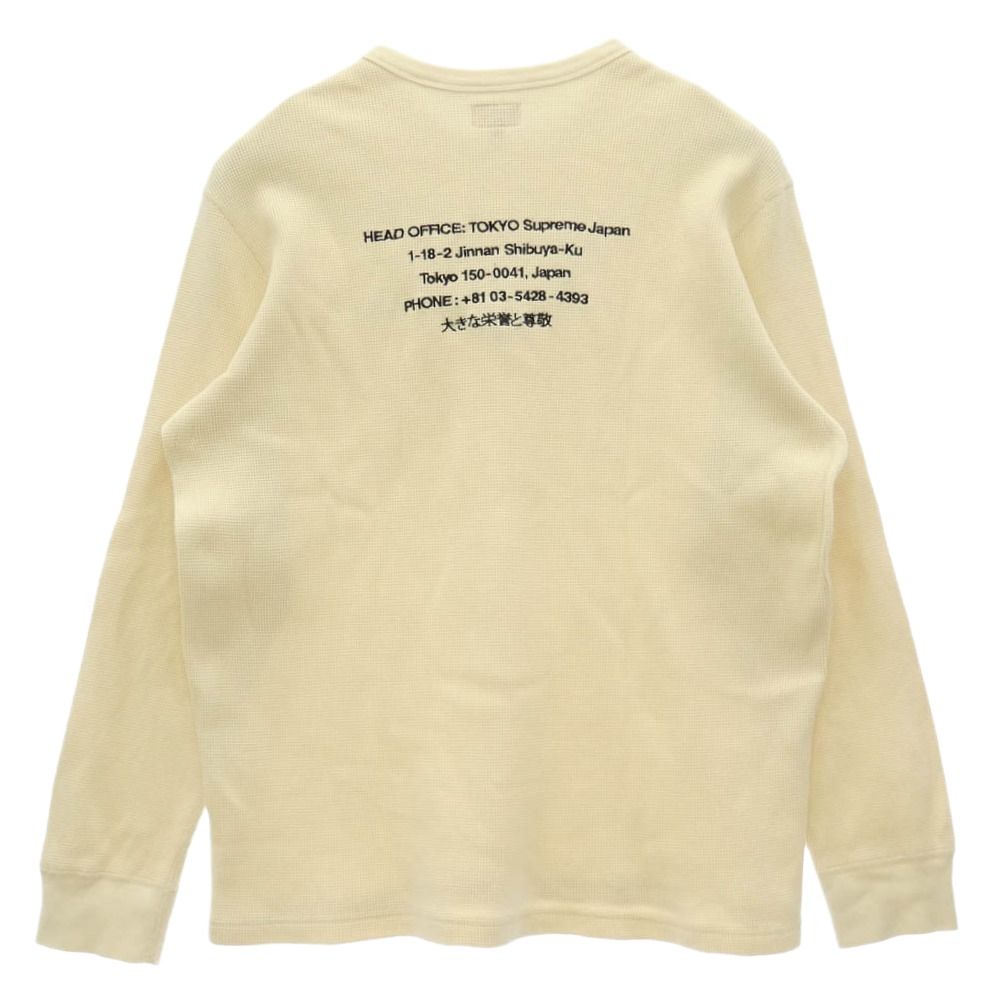 Supreme シュプリーム 19AW HQ Waffle Thermal ワッフル サーマル 長袖