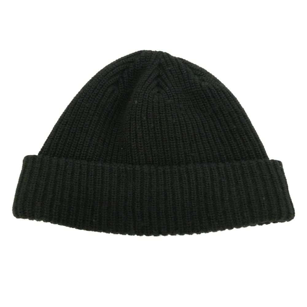 Supreme シュプリーム ワングラム期 Loose Gauge Beanie ロゴ刺繍 ルーズゲージ アクリル ニット帽 ビーニー BLACK BLACK ブラック系【中古】 Supreme シュプリーム ワングラム期 Loose Gauge Beanie ロゴ刺繍