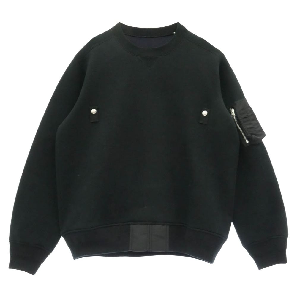 Sacai サカイ 25AW 25-03789M Sponge Sweat Pullover ジッパーポケット