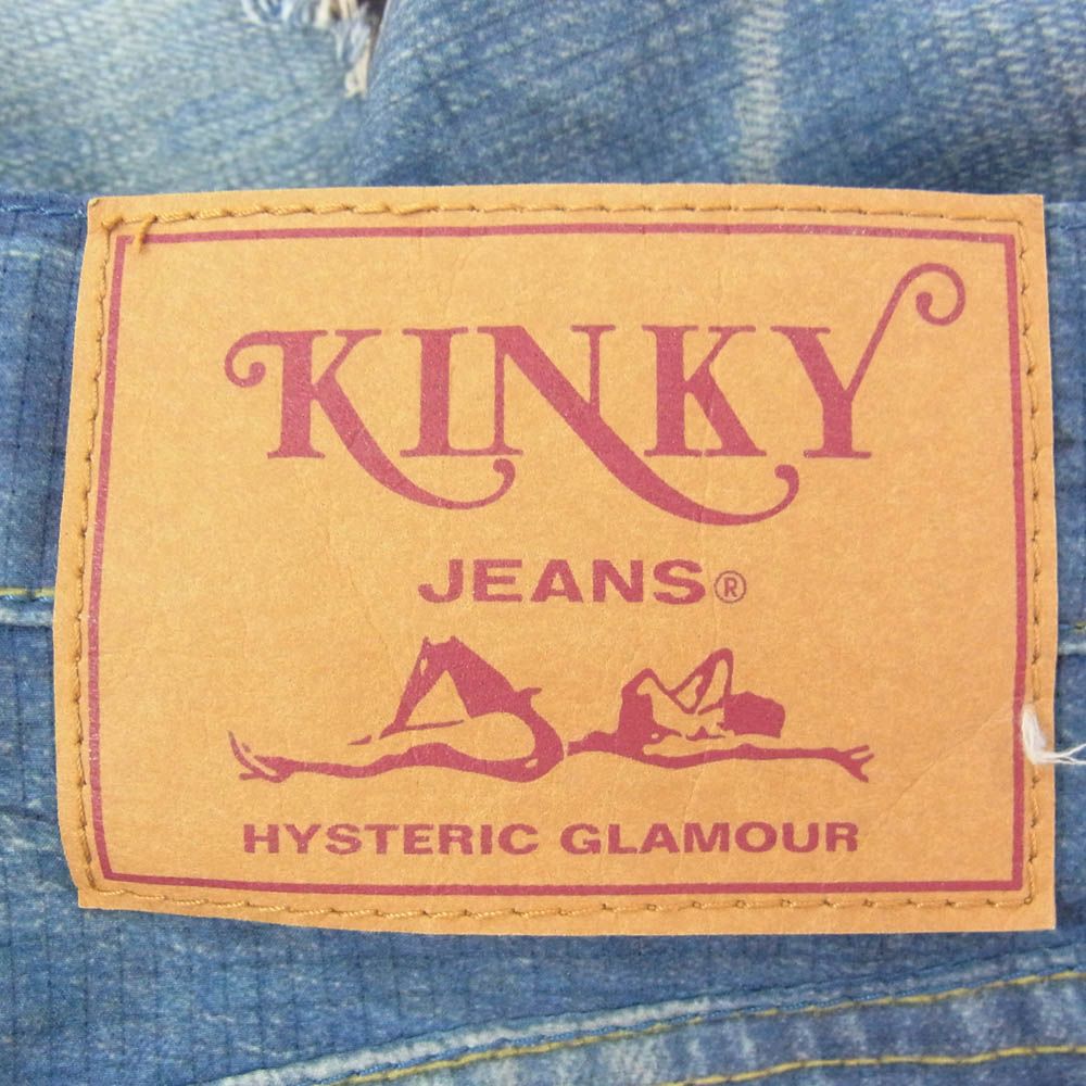 HYSTERIC GLAMOUR ヒステリックグラマー 02182AP06 GOD PATCH DENIM pt