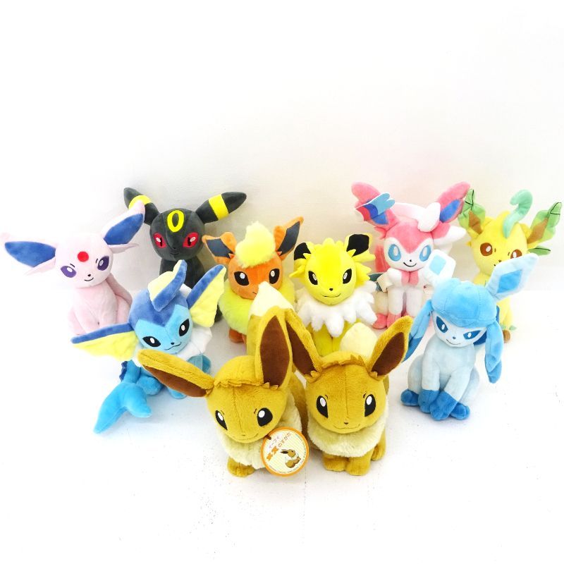 三重店】ポケットモンスター イーブイ 進化系 ぬいぐるみ 10体セット