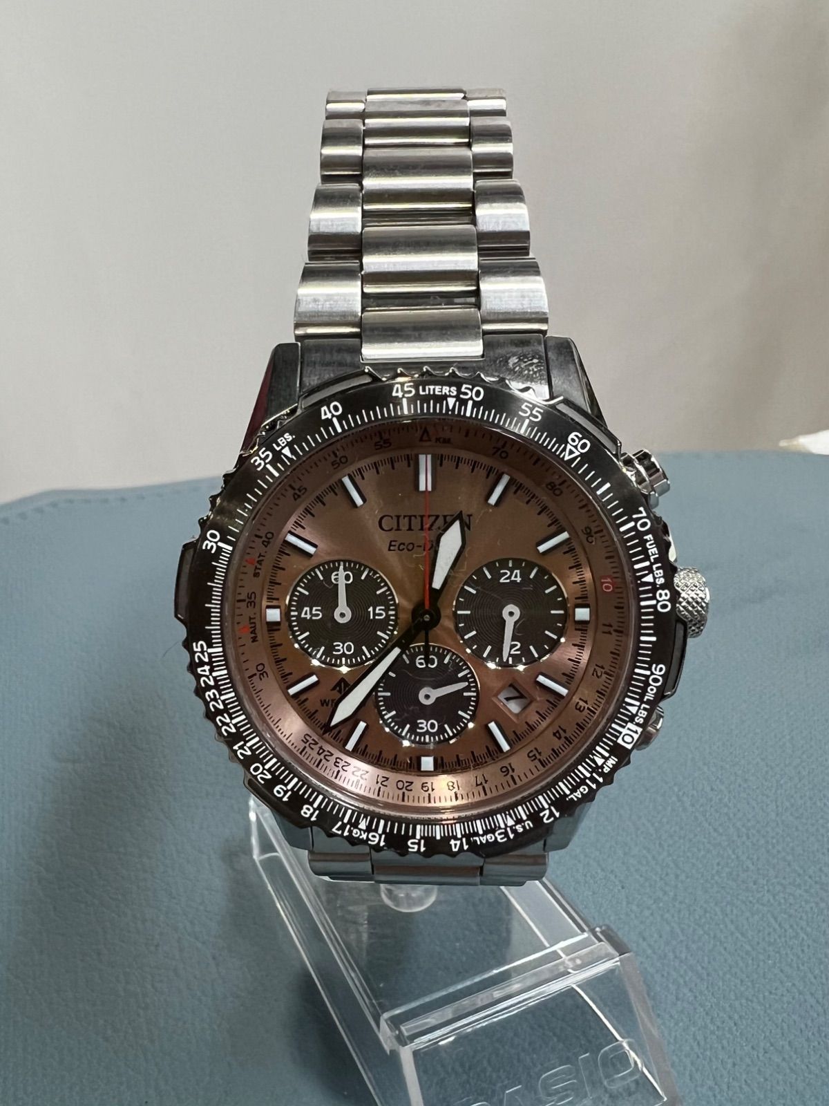CITIZEN シチズン エコドライブ クロノグラフ B620-00CKK02 腕時計 動作確認済み