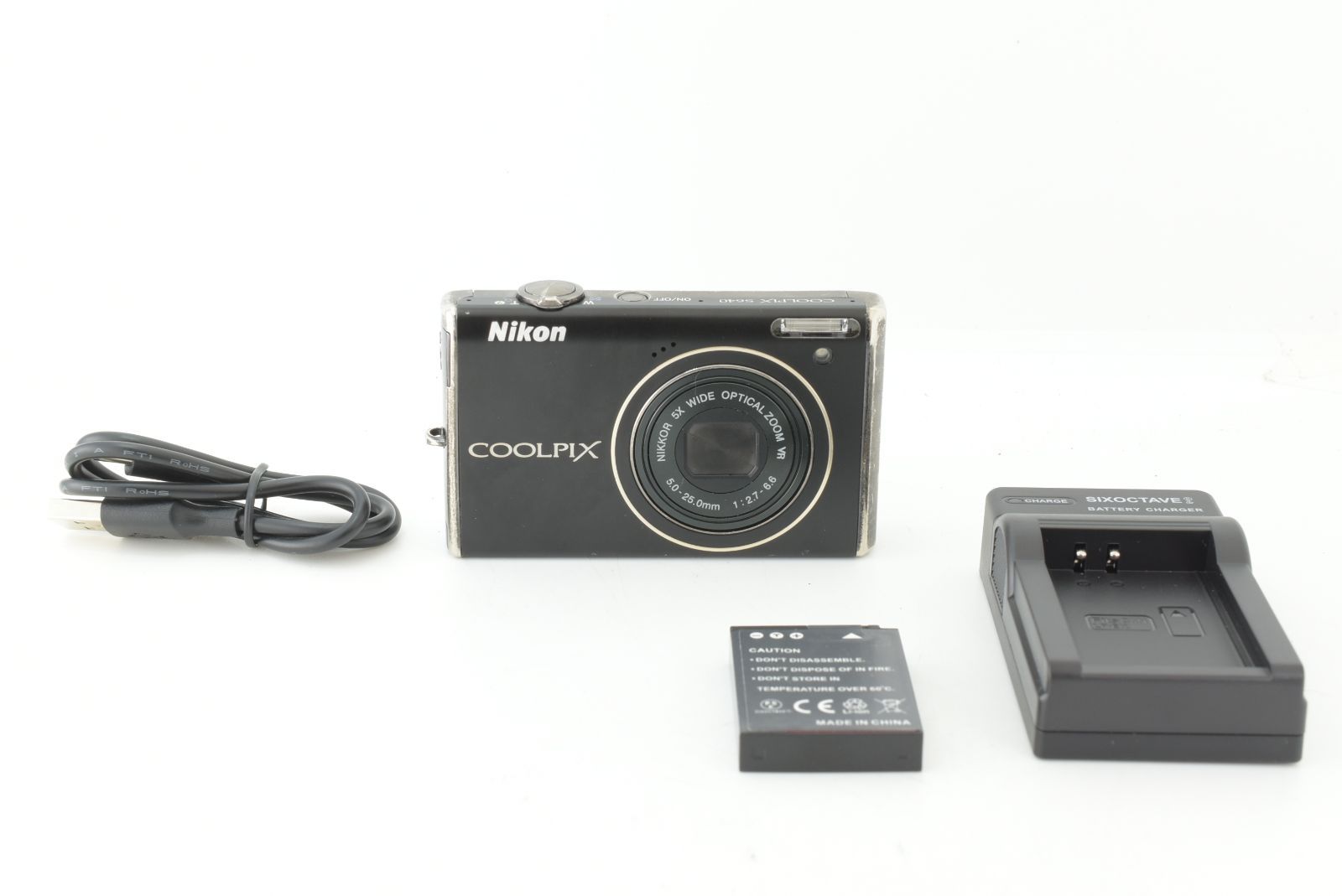 NIKON COOLPIX S640 12.3MP Compact Digital Camera Black ニコン