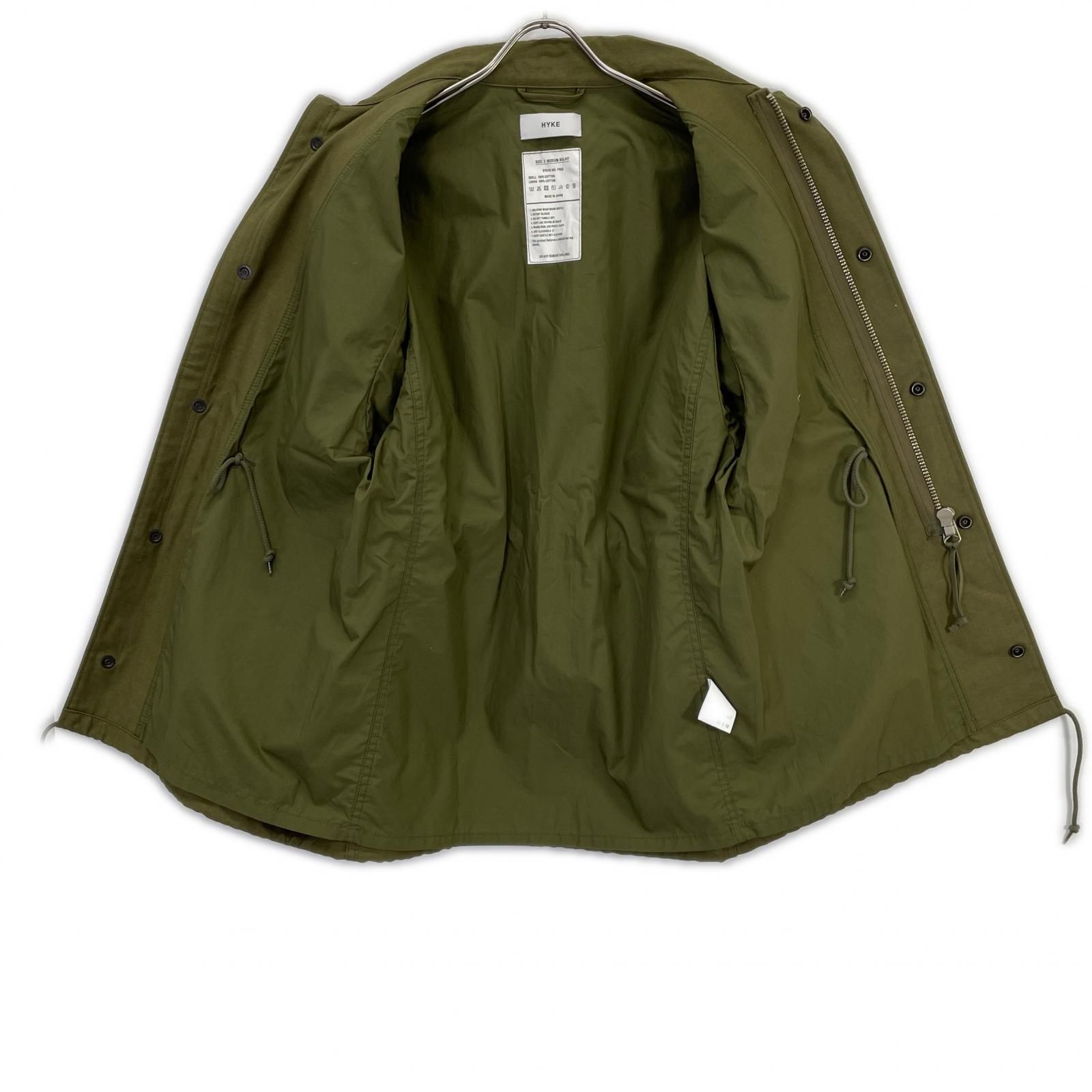 HYKE ハイク 202-17022 カーキ コットン BIG FIT M-51 TYPE FIELD
