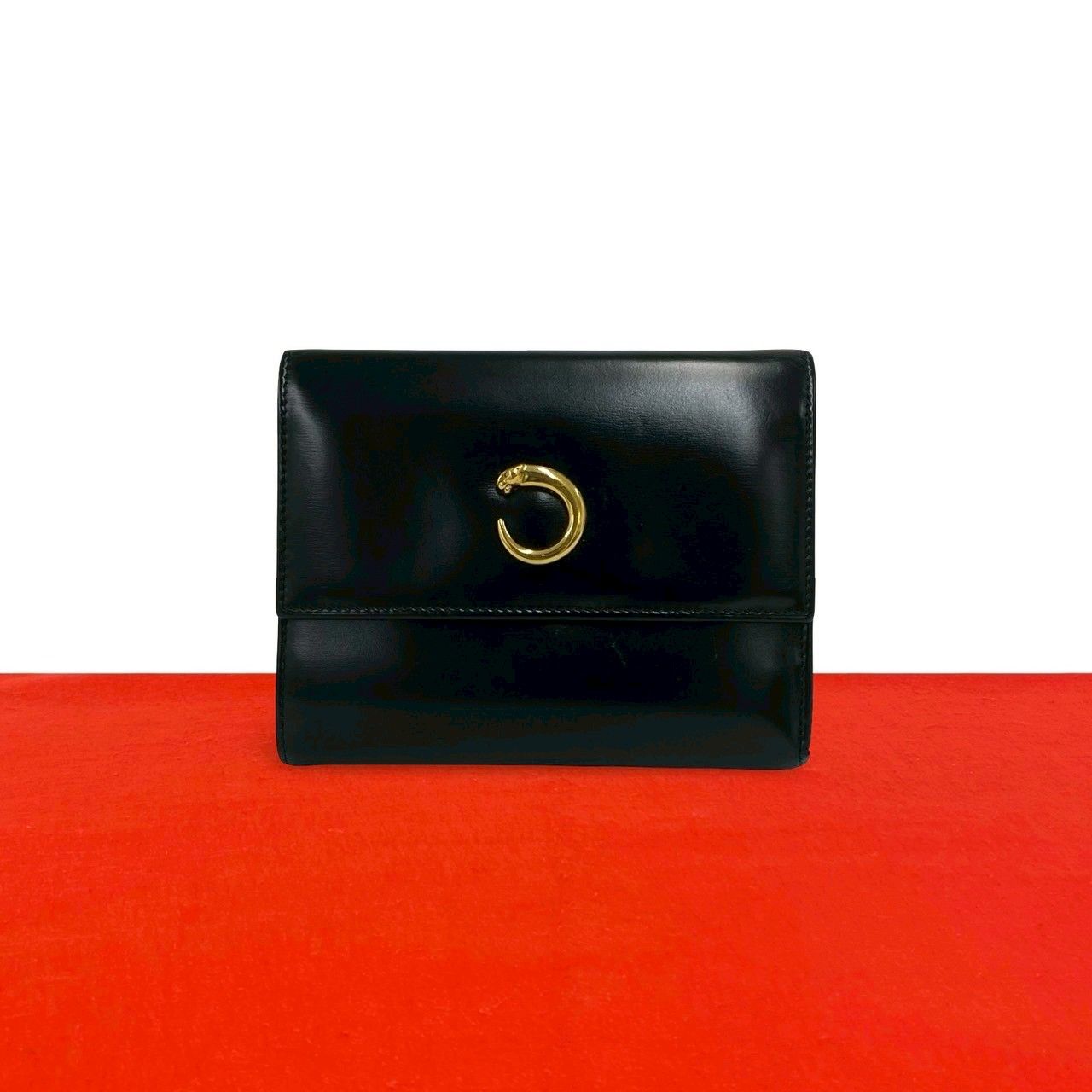 極 美品 CARTIER カルティエ パンサーライン パンテール カーフ レザー