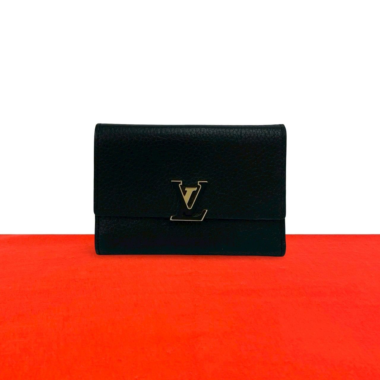 極 美品 LOUIS VUITTON ルイヴィトン ポルトフォイユ カプシーヌ
