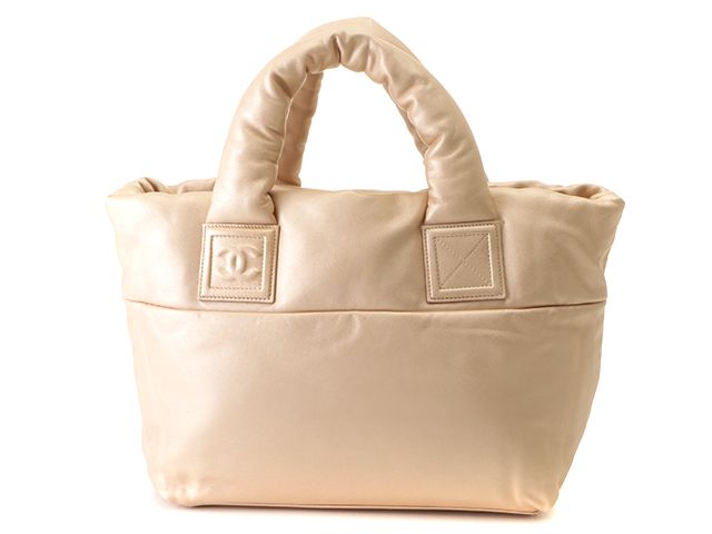CHANEL シャネル コココクーン トートバッグ ゴールド/GP レザー