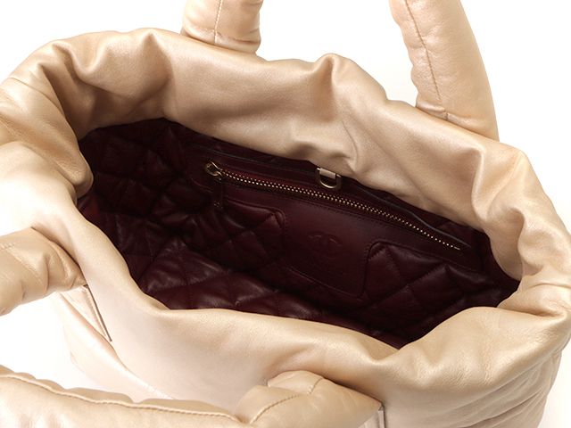 CHANEL シャネル コココクーン トートバッグ ゴールド/GP レザー