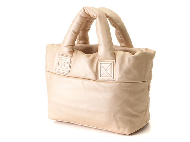 CHANEL シャネル コココクーン トートバッグ ゴールド/GP レザー