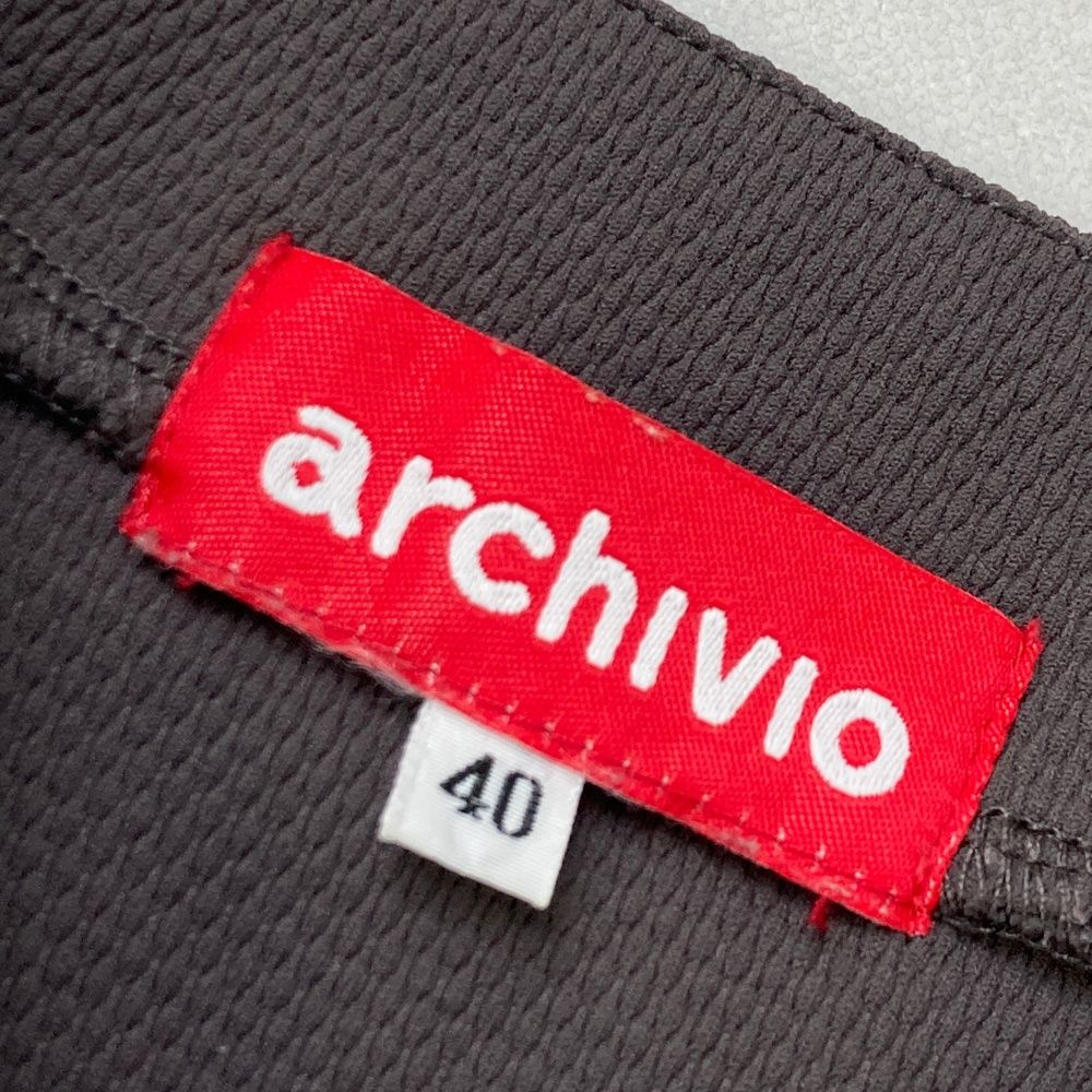 サイズ：40 ARCHIVIO アルチビオ ノースリーブ ワンピース グレー系