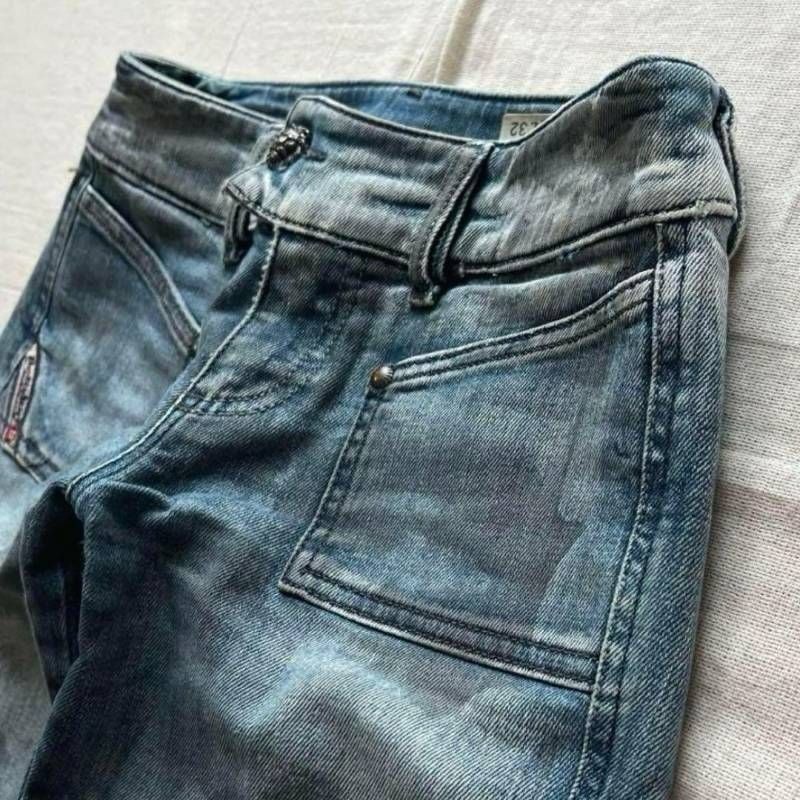 希少 00s archive アーカイブ OLD DIESEL ディーゼル ロゴ刺繍タグ 本