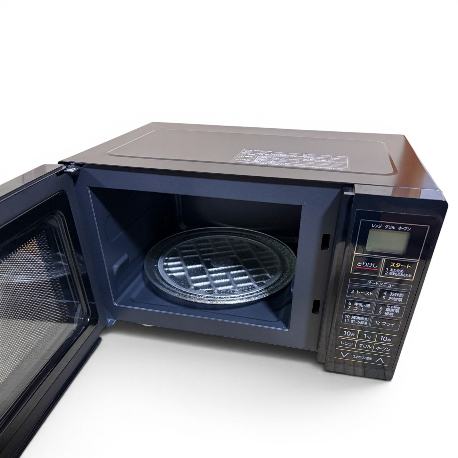 【中古】IRIS OHYAMA 電子レンジ ブラック 2022年製 □ アイリスオーヤマ IRIS OHYAMA オーブンレンジ MO-TJ2 16L ブラック
