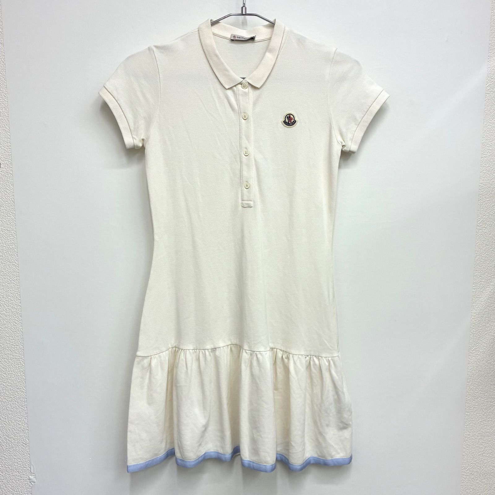 【モンクレール MONCLER】キッズ ポロワンピース 半袖ワンピース 152 (12) オフホワイト