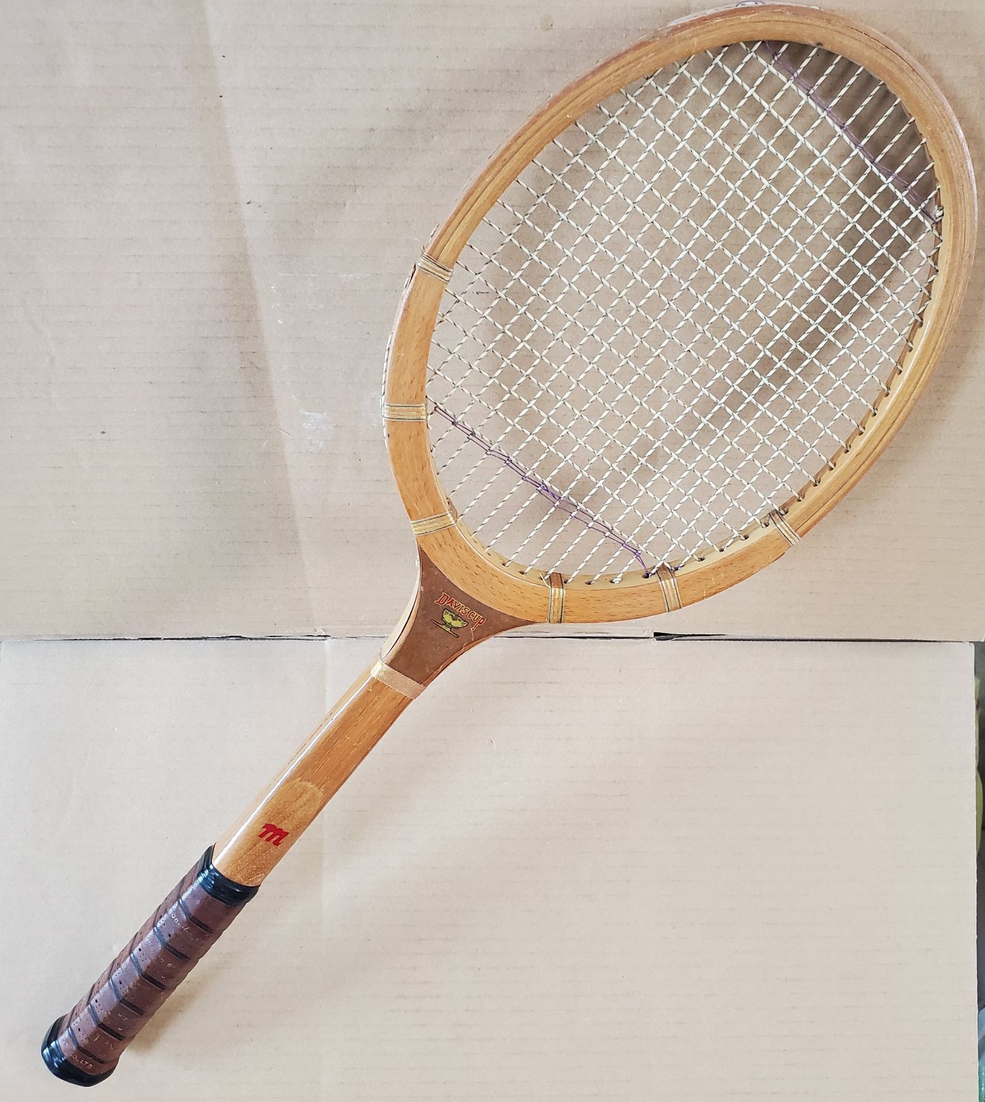 約69cm】ミズノ デビスカップ 木製テニスラケット ヴィンテージ ウッド