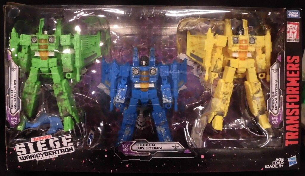 HASBRO SIEGE WAR FOR CYBERTRON ACID STORM & ION STORM & NOVA STORM