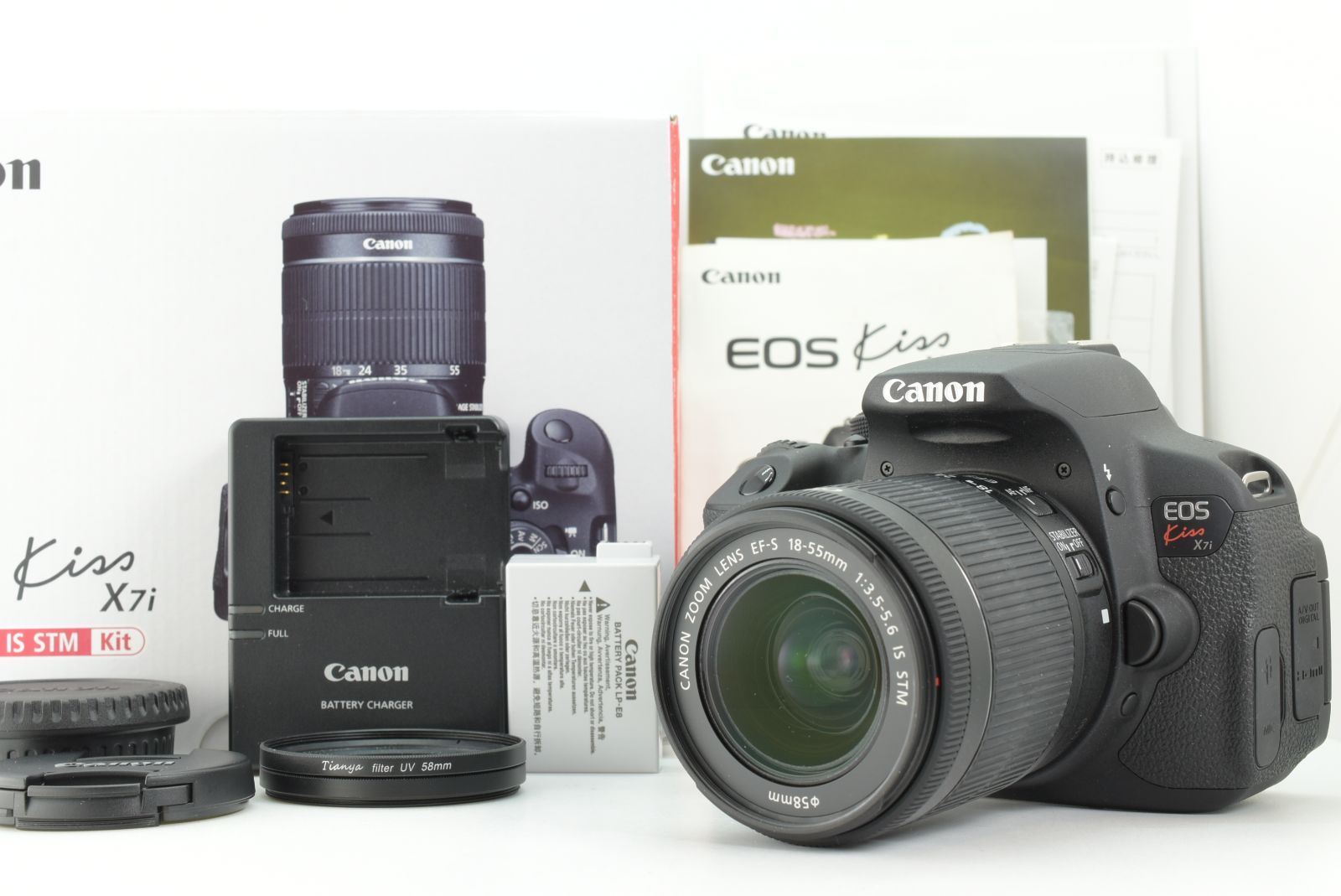 美品 シャッターカウント3055回】Canon EOS Kiss X7i EF-S 18-55mm F3
