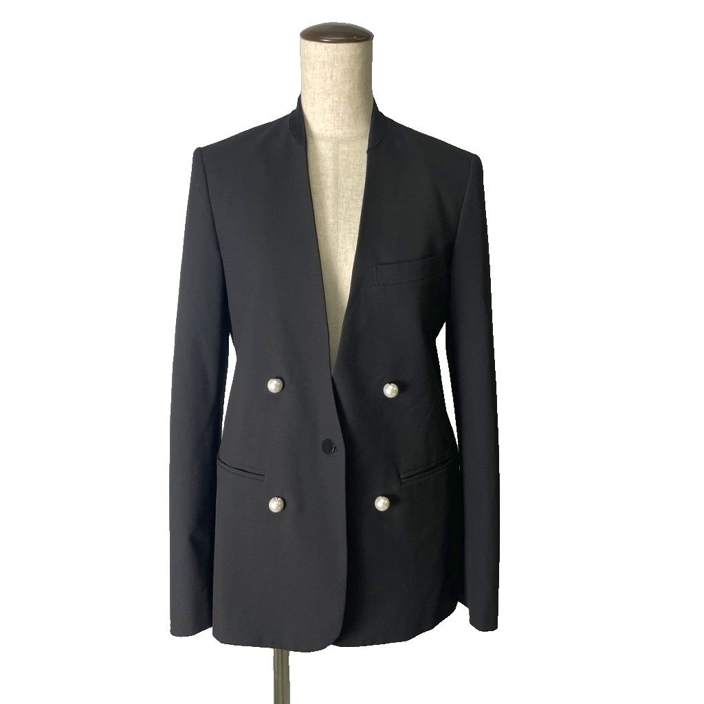 チノ CINOH NO COLLAR JACKET パールボタンジャケット ノーカラー