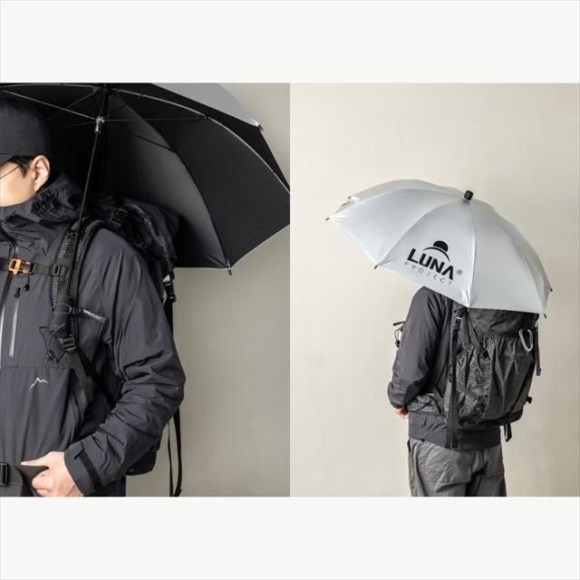 【新品】LUNA PROJECT ルナプロジェクト カーボン日傘 Sun Guard Carbon Umbrella サンガードカーボンアンブレラ UPF50+ 遮光 紫外線対策 軽量 高強度 カーボン製 150g バックパック固定可能 登山 トレッキング ア