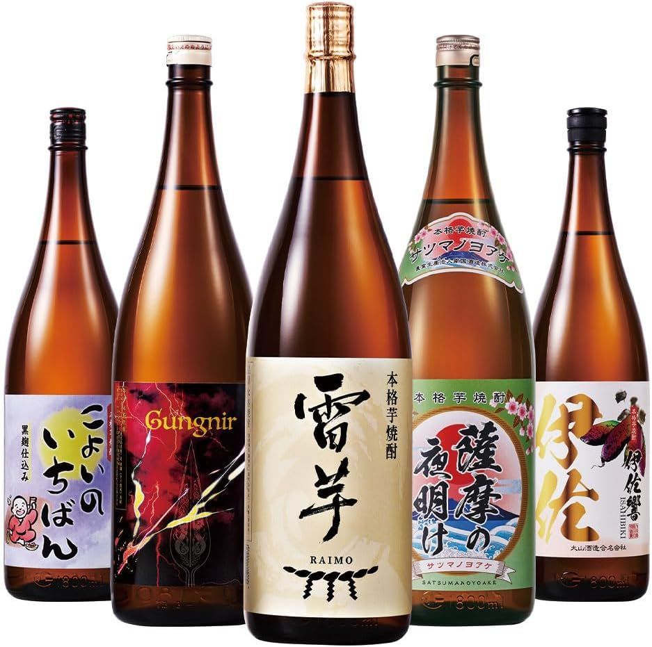 ○ 芋焼酎 薩摩五蔵 飲み比べセット1800ml×5本 X0018VMD6T/004356