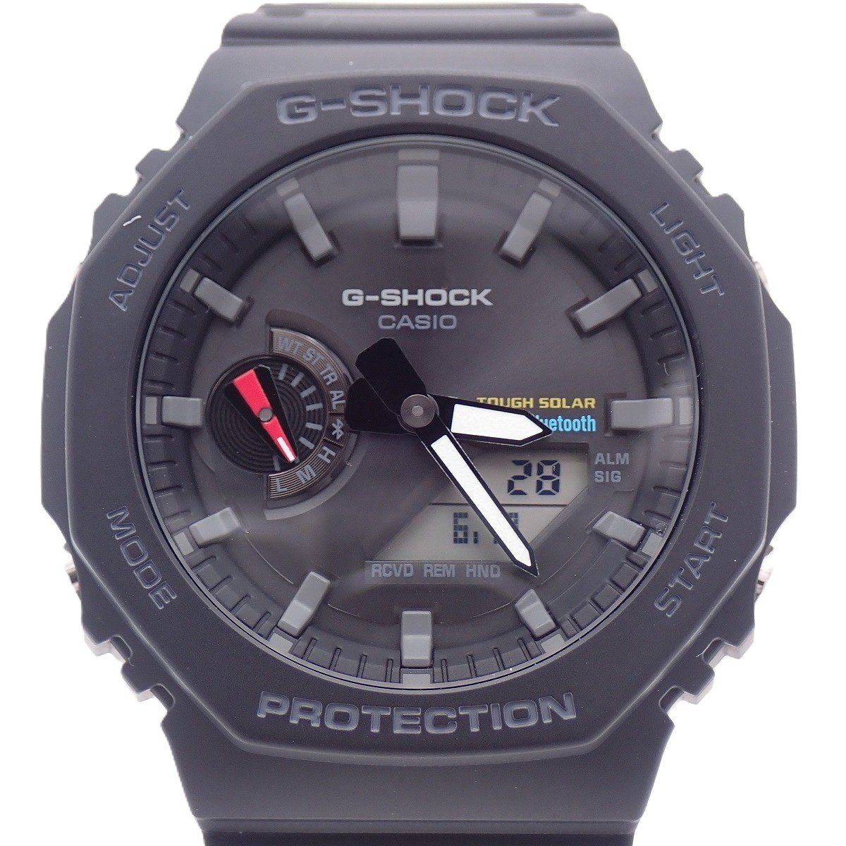 カシオ G-SHOCK カーボンコアガード構造 Bluetooth タフソーラー アナデジ メンズ 腕時計 純正樹脂バンド GA-B2100-1AJF【いおき質店】