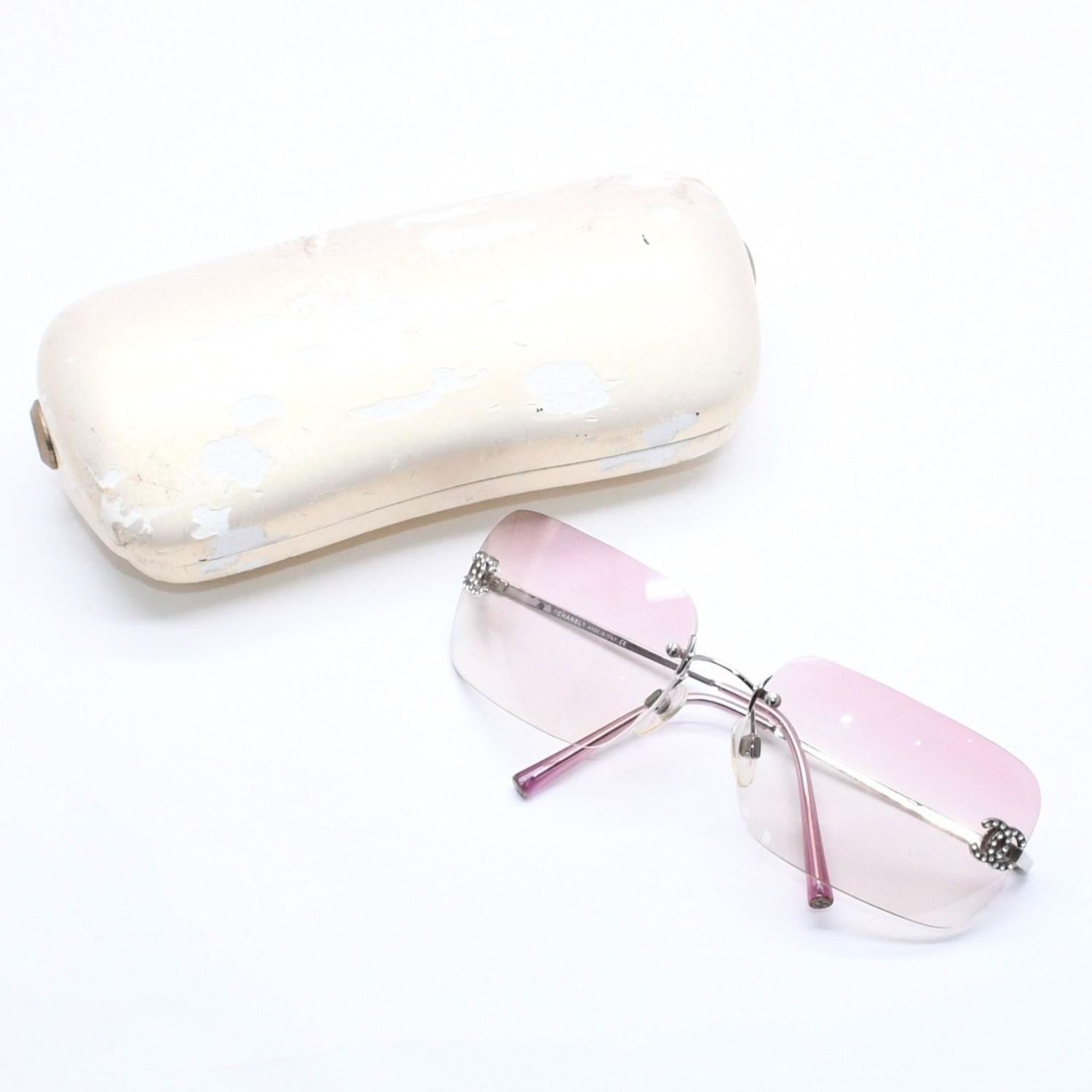 CHANEL シャネル　ピンクグラデーション　サングラス　4017-D CHANEL シャネル サングラス アイウェア ラインストーン ココマーク