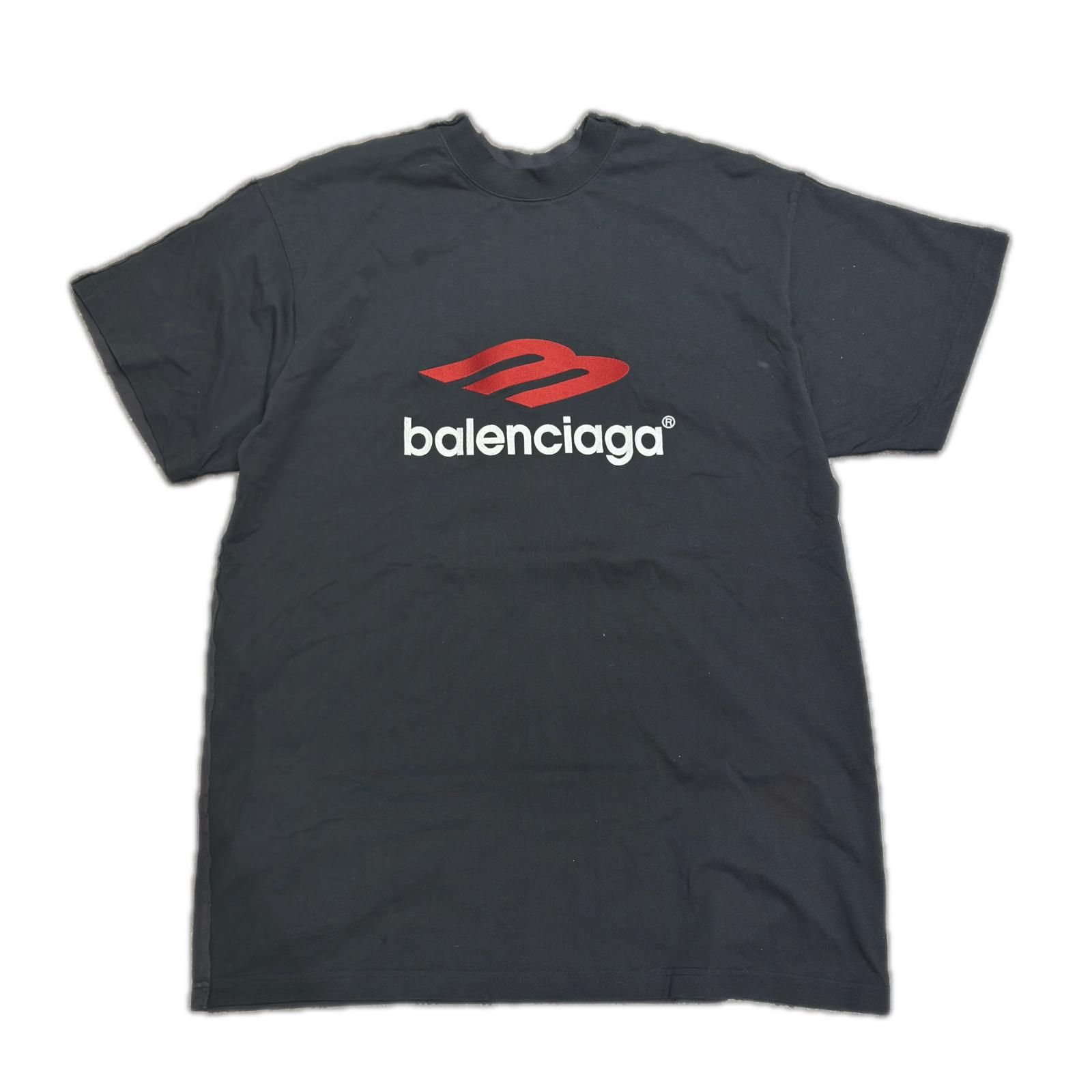 国内正規 BALENCIAGA ダブルフロントTシャツ テープロゴ バレンシアガ