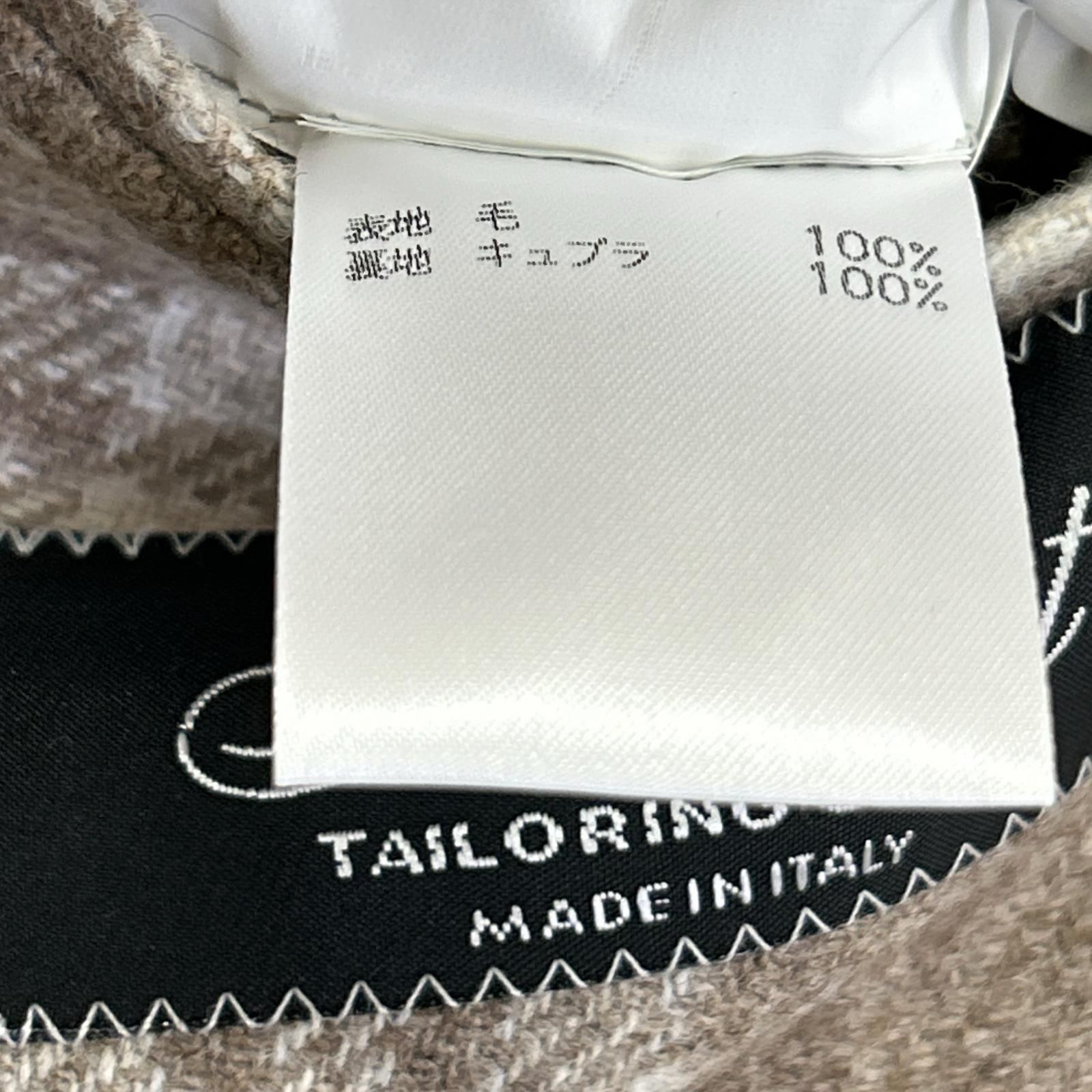Belvest ベルベスト 【美品/国内正規】G10647 チェック ウール 段返り