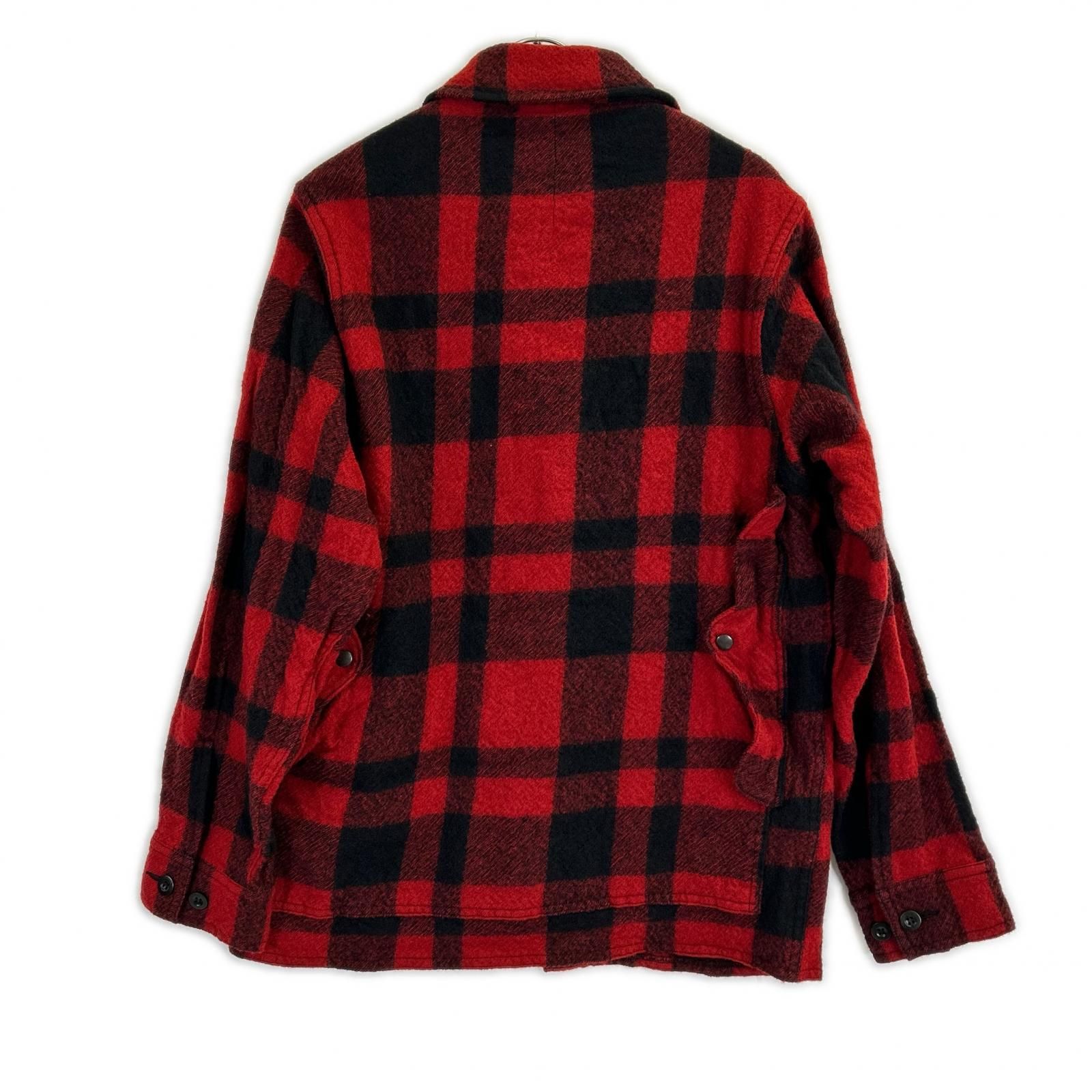 JUNYA WATANABE MAN ジュンヤワタナベマン ｘFILSON【美品】WP-J009 AD2025 Wネーム チェック ウールジャケット M JUNYA WATANABE MAN ジュンヤワタナベマン xFILSON【美品】WP-J009
