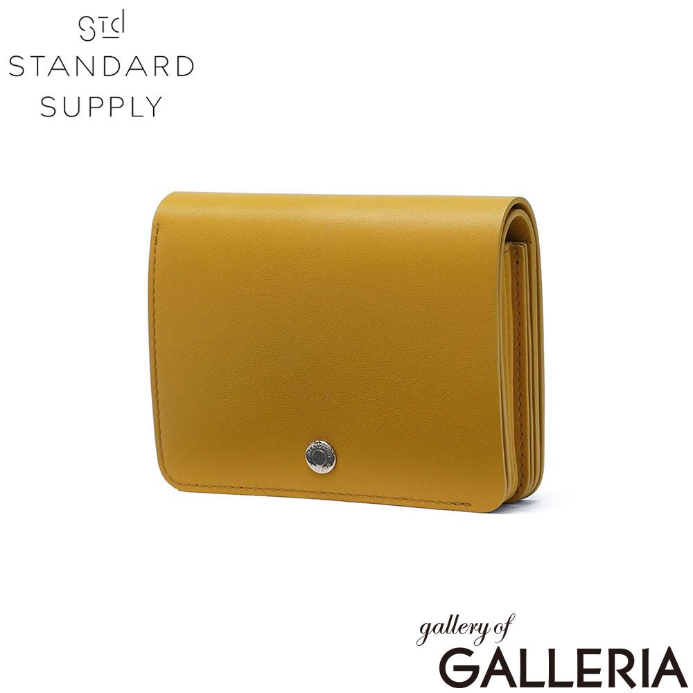 【正規取扱店】 スタンダードサプライ 二つ折り財布 財布 レディース メンズ STANDARD SUPPLY 本革 大人 日本製 女性 男性 二つ折り レザー おしゃれ かぶせ PAL BILLFOLD FLAP WALLET MUSTARD