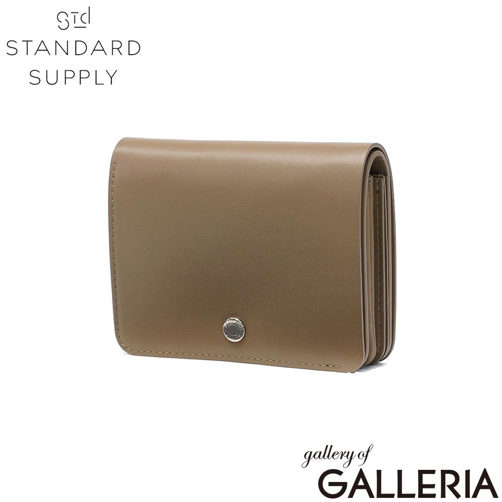 【正規取扱店】 スタンダードサプライ 二つ折り財布 財布 レディース メンズ STANDARD SUPPLY 本革 大人 日本製 女性 男性 二つ折り レザー おしゃれ かぶせ PAL BILLFOLD FLAP WALLET SLATEKHAKI