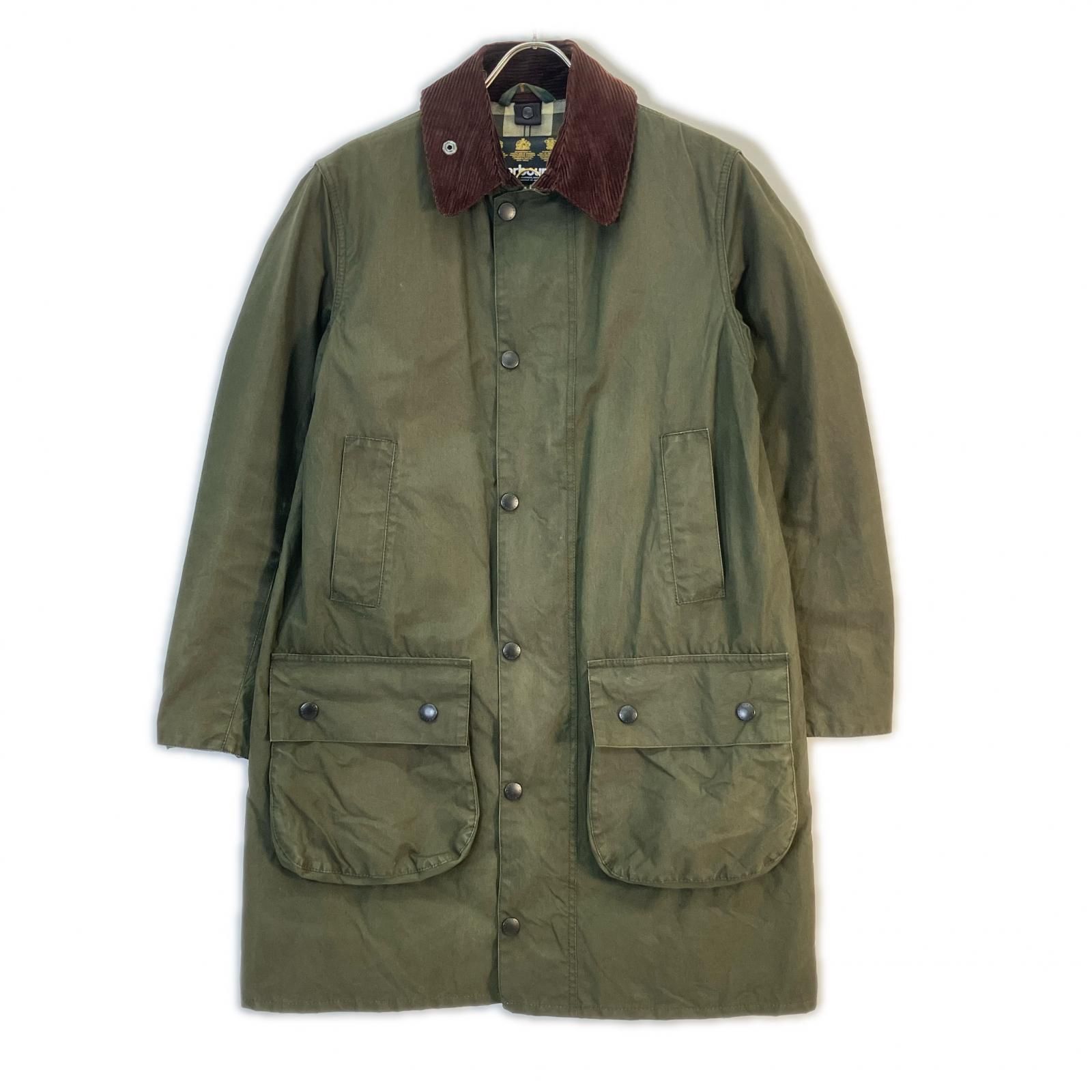 【Barbour】 コート　「グリーン」　　値下げ交渉ありサイズ36 S Barbour バブアー グリーン SL BORDER MWX0534SG91 ワックスドコットン