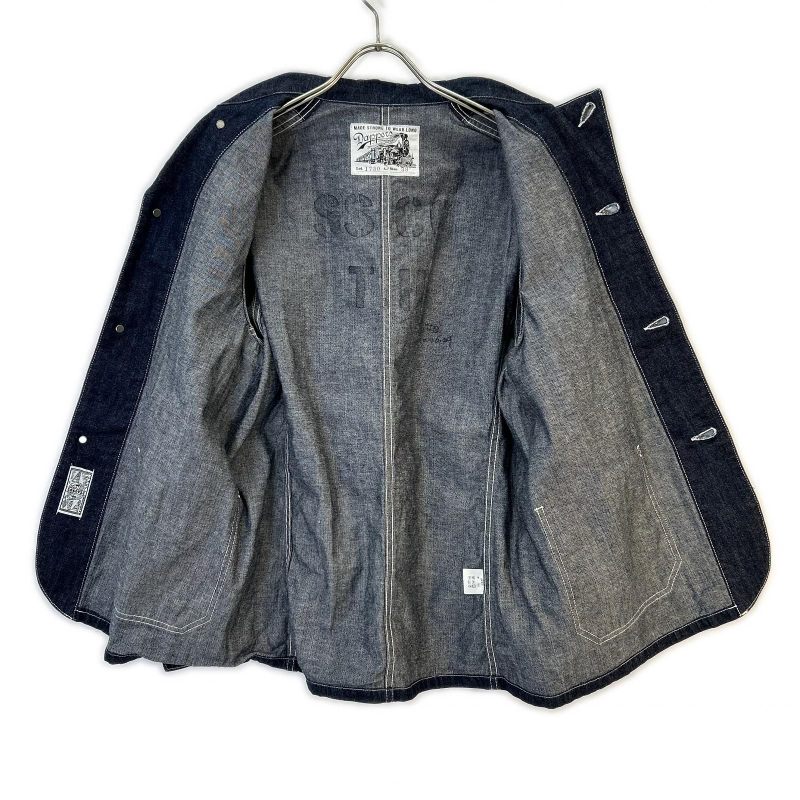 DAPPER'S ダッパーズ 1730 インディゴ Standard Coverall Jacket Type WW2 38 DAPPER'S ダッパーズ 1730 インディゴ Standard Coverall Jacket Type