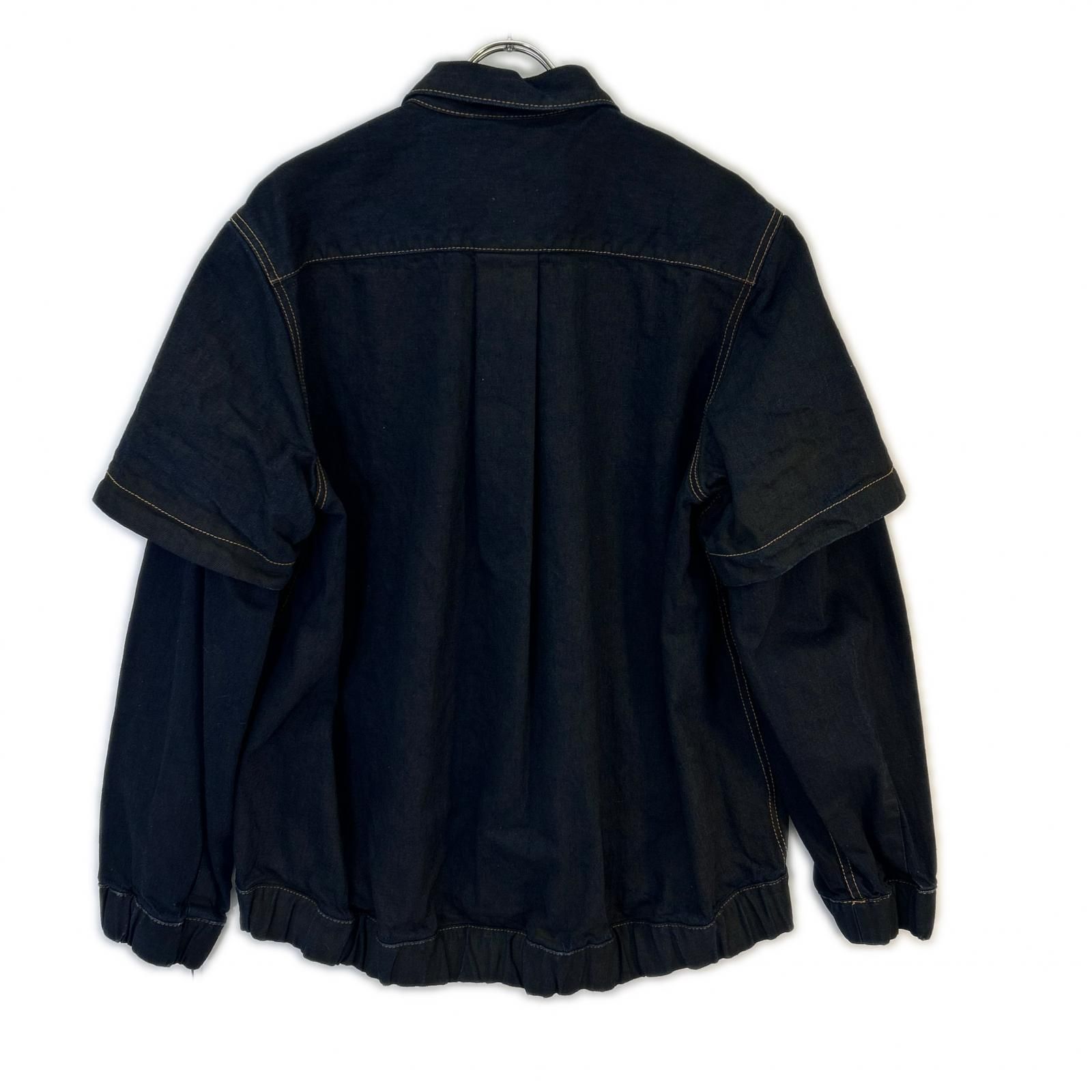 〈Sacai〉デニムシャツジャケット(24-03438M) sacai サカイ 24-03438M インディゴ デニムプリント ドッキングシャツ
