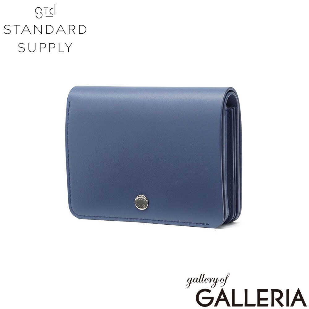【正規取扱店】 スタンダードサプライ 二つ折り財布 財布 レディース メンズ STANDARD SUPPLY 本革 大人 日本製 女性 男性 二つ折り レザー おしゃれ かぶせ PAL BILLFOLD FLAP WALLET SLATEBLUE