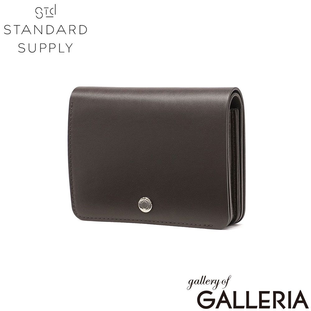 【正規取扱店】 スタンダードサプライ 二つ折り財布 財布 レディース メンズ STANDARD SUPPLY 本革 大人 日本製 女性 男性 二つ折り レザー おしゃれ かぶせ PAL BILLFOLD FLAP WALLET DEEPBROWN