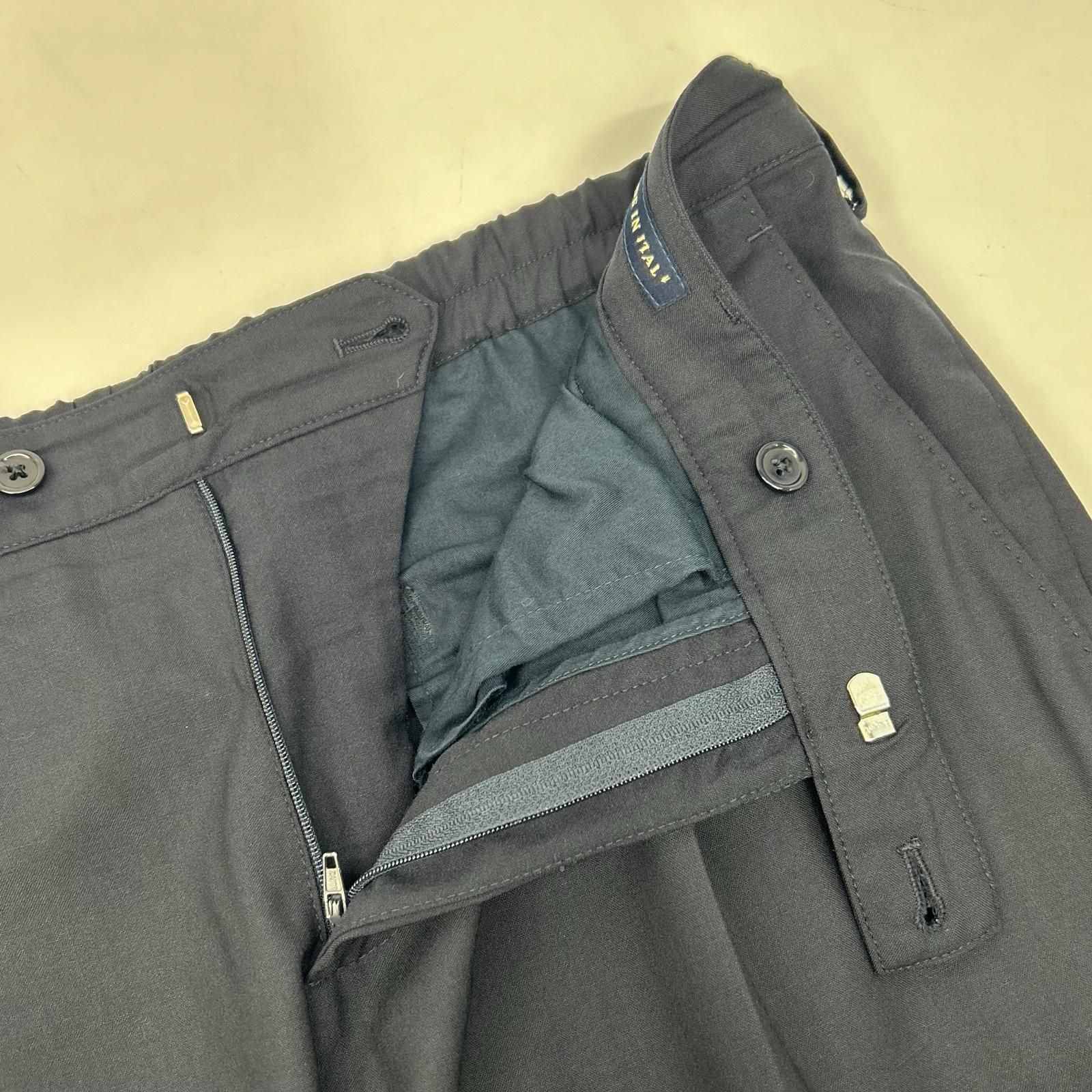 LARDINI ラルディーニ SU.821-A ネイビー ブートニエール付き