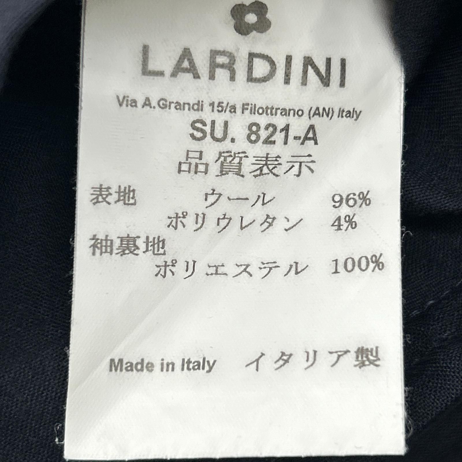 LARDINI ラルディーニ SU.821-A ネイビー ブートニエール付き