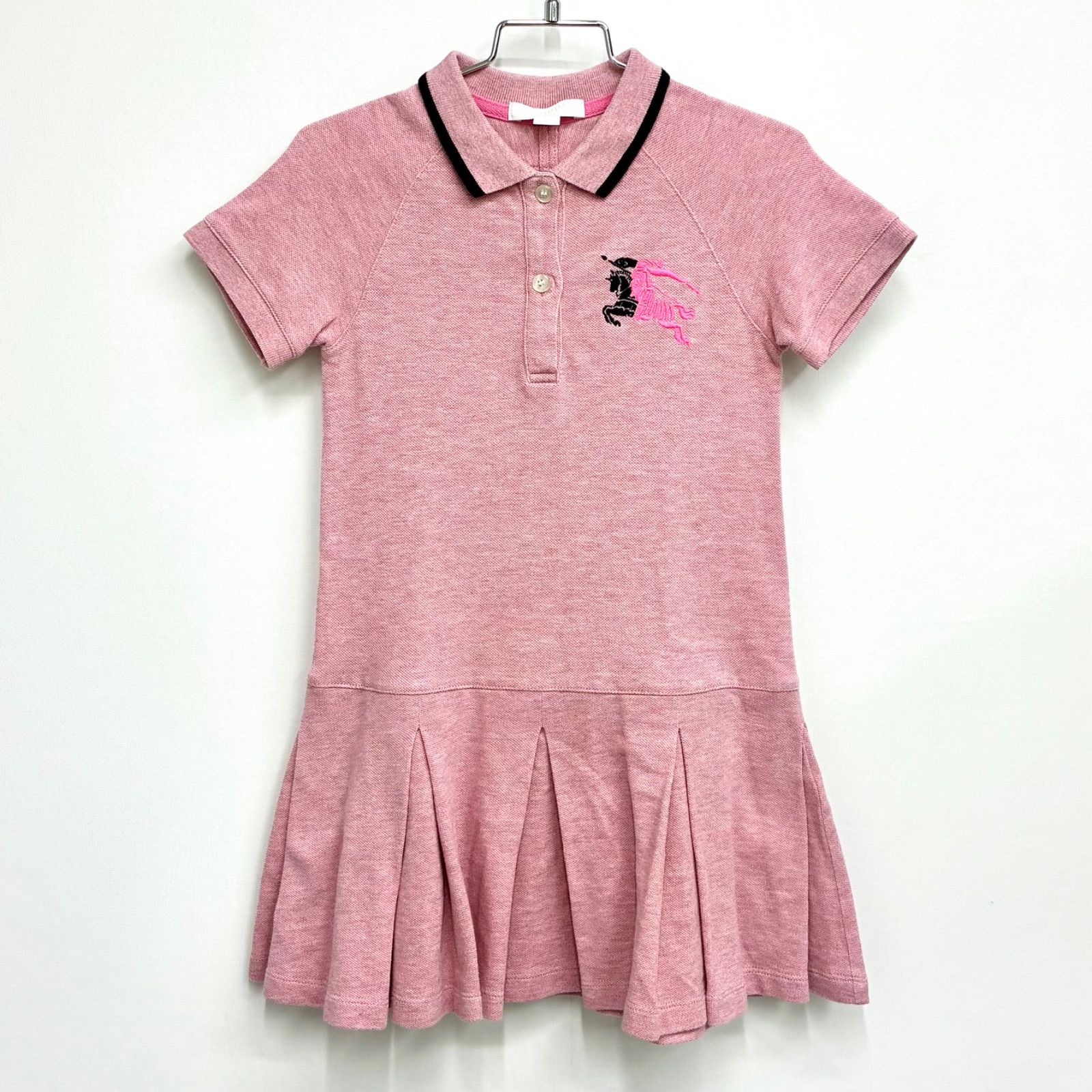 バーバリー Burberry】キッズ 半袖ワンピース ポロワンピース 120 (6Y