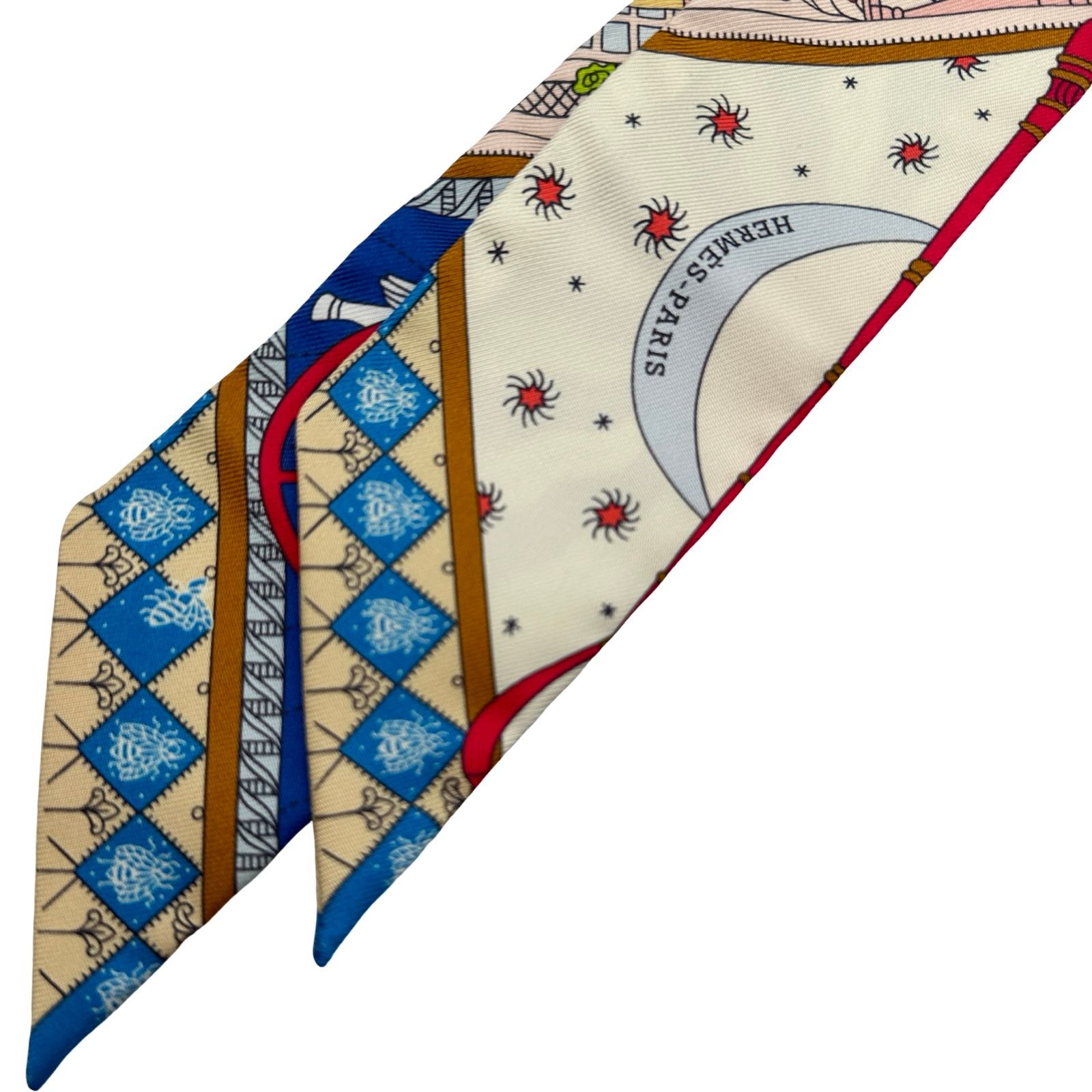 エルメス HERMES ツイリー OBJETS DE CURIO SITE シルク レディース