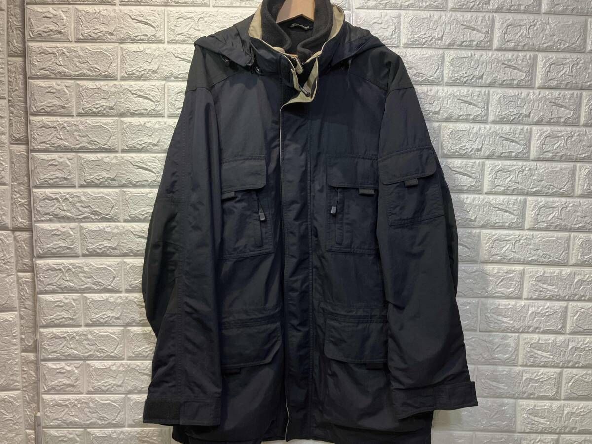 00s eddie bauer エディーバウアー ウェザーエッジ フルジップ ナイロンジャケット アウトドア フィールドジャケット L