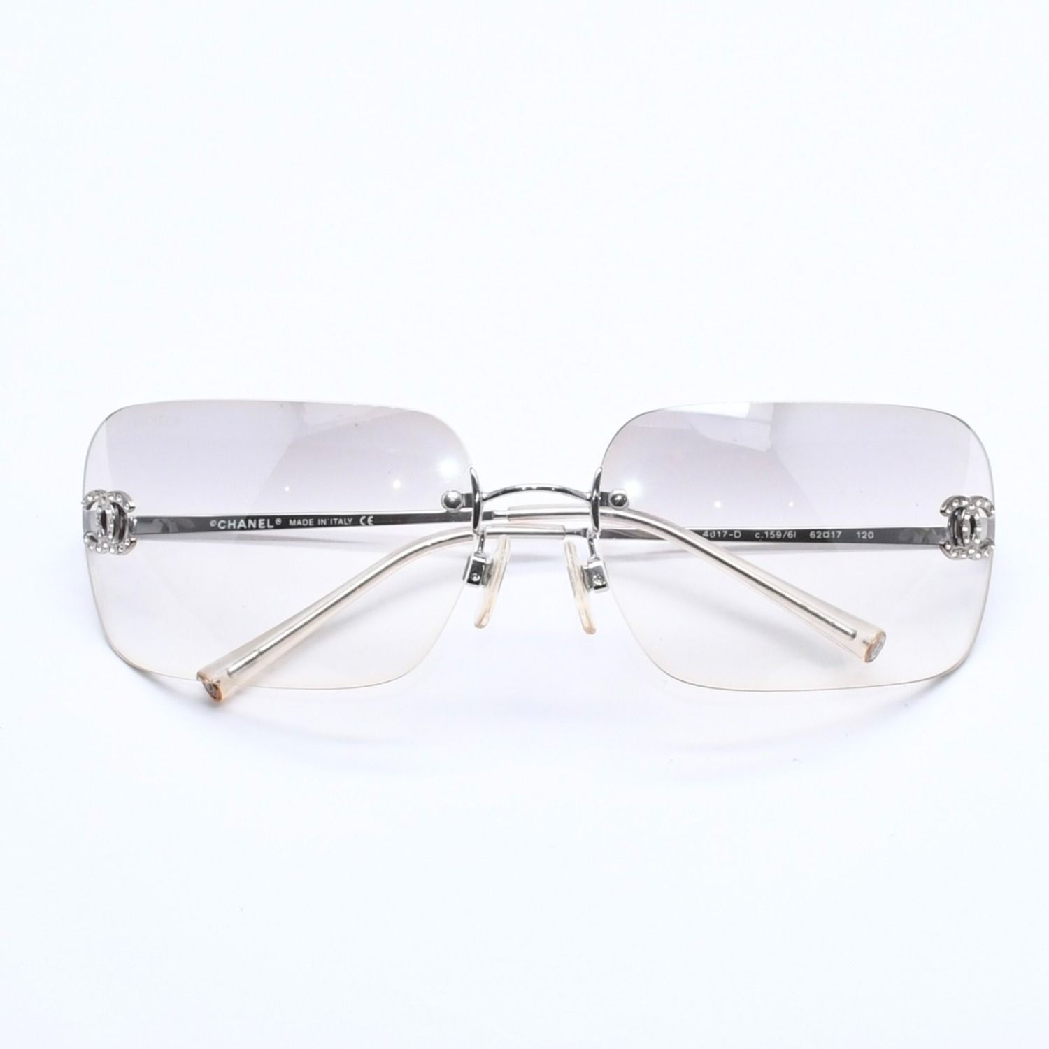 CHANEL シャネル リムレス サングラス 4017-D c.159/61 サイズ62□17