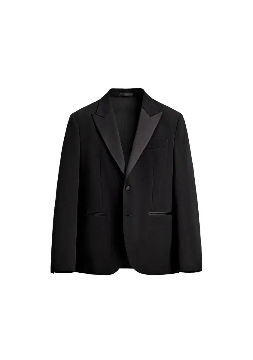 ZARA ウールブレンド ディナー ジャケット タキシード ブラック 52サイズ