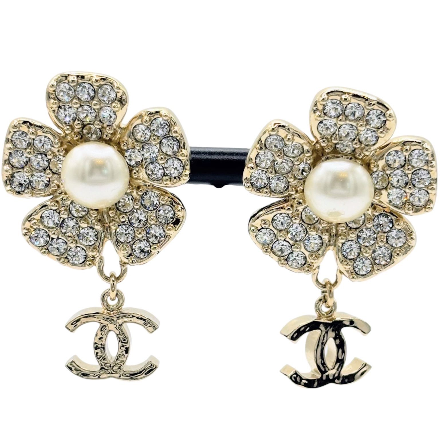 CHANEL シャネル ピアス ココマーク フラワー 花モチーフ 2023年製