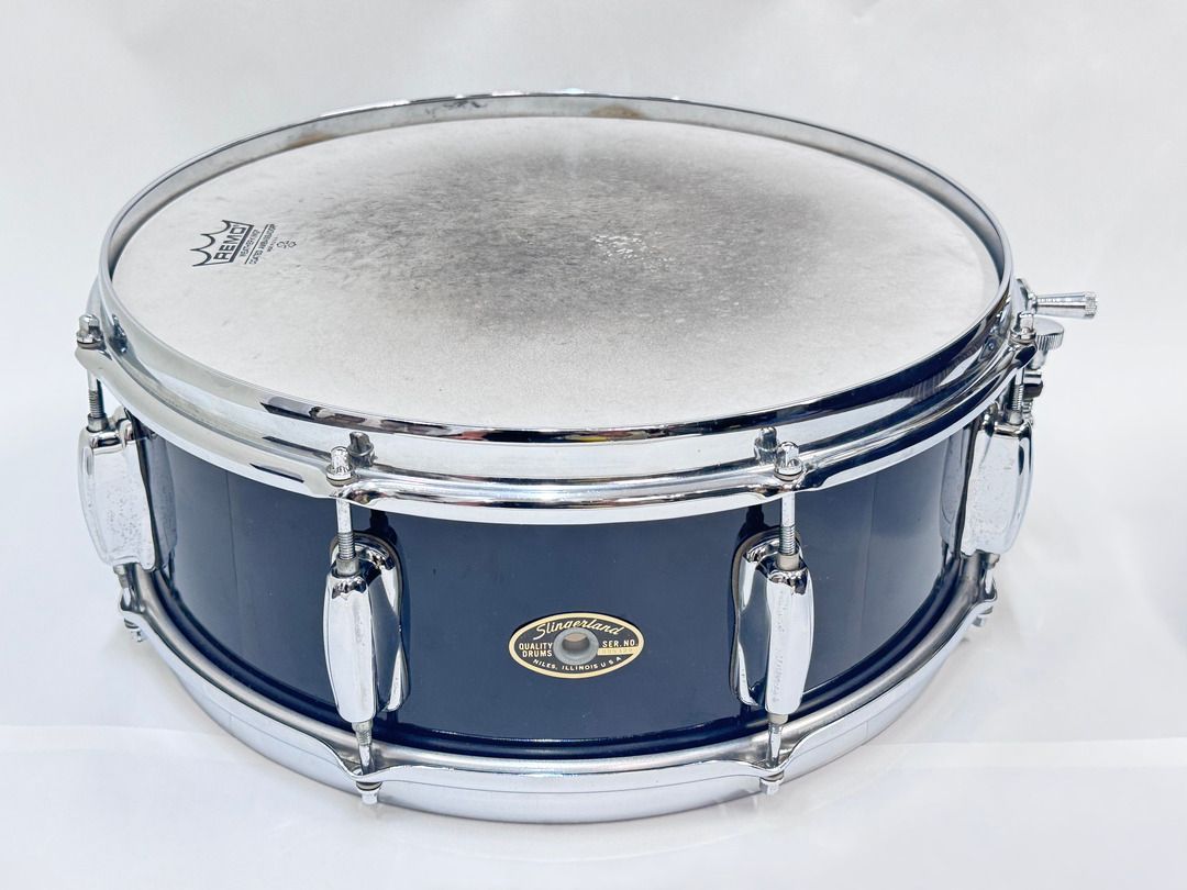 VINTAGE SLINGERLAND #146 5PlyWood Snare14x5.5 Maple&Poplar Black カバリング