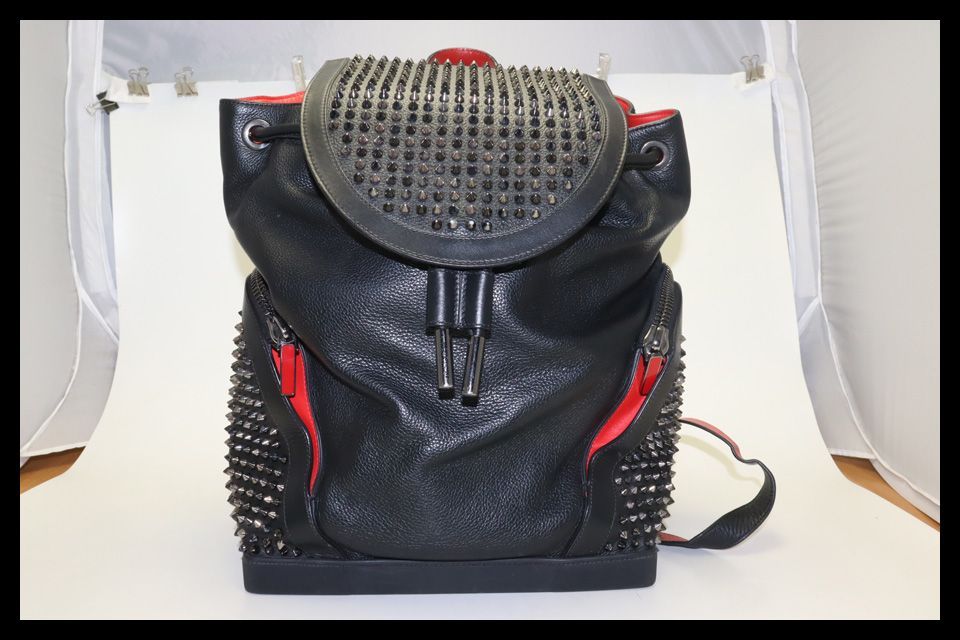 ■クリスチャンルブタン　エクスプローラーファンク　スタッズ　レザー　バックパック　CHRISTIAN LOUBOUTIN■0702ao26832