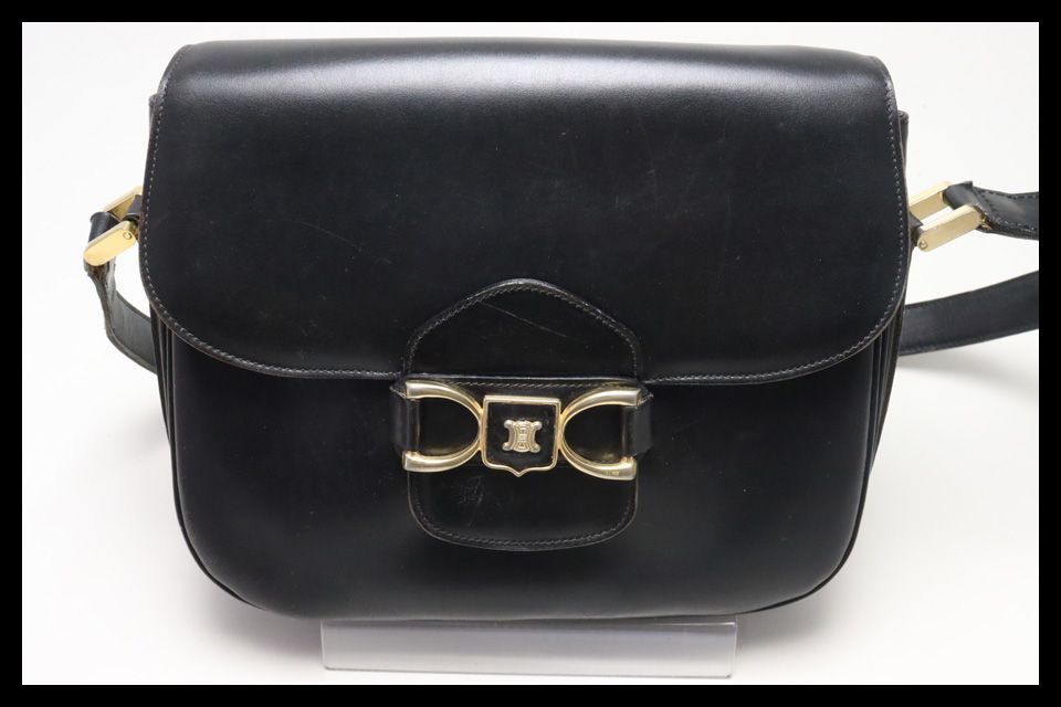 ■セリーヌ　トリオンフ　レザー　ショルダーバッグ　CELINE■0702ao235-7D