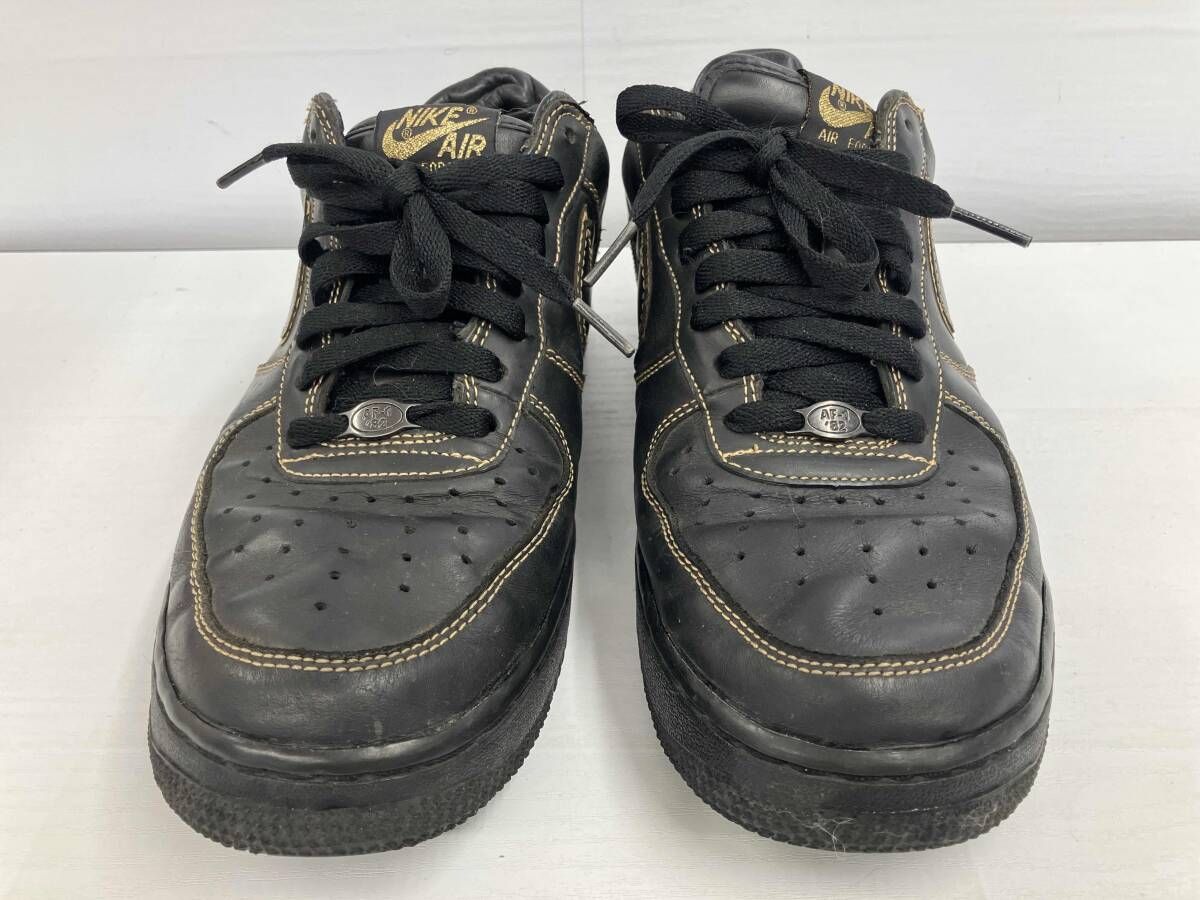 NIKE スニーカー NIKE AIR FORCE 1 ナイキ エアーフォースワン／2005年製 ブラックゴールド／306353-008／26.5cm ヴィンテージ